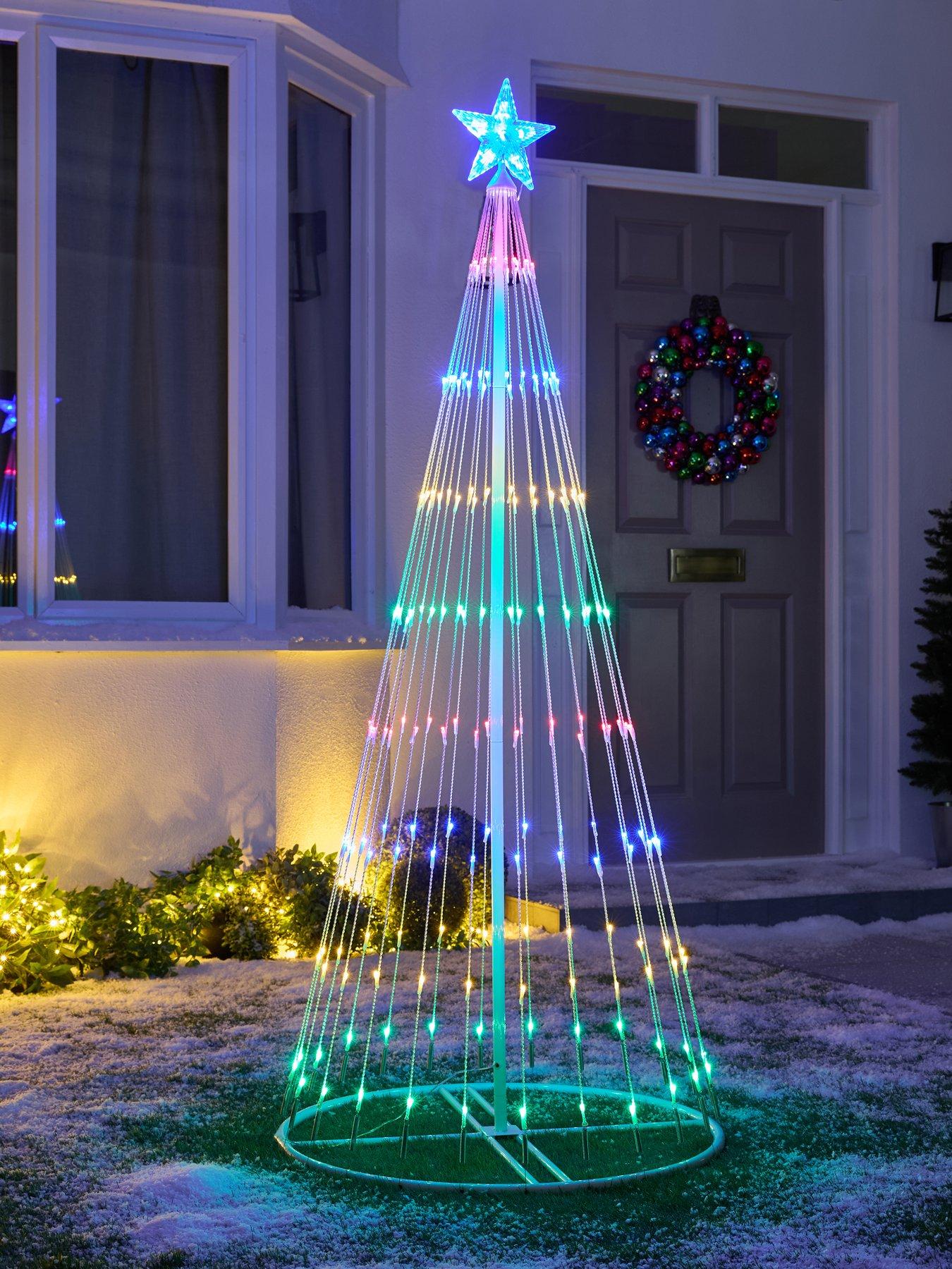 Very Home 5.5ft Waterfall LED Indoor/Outdoor Christmas Tree Light