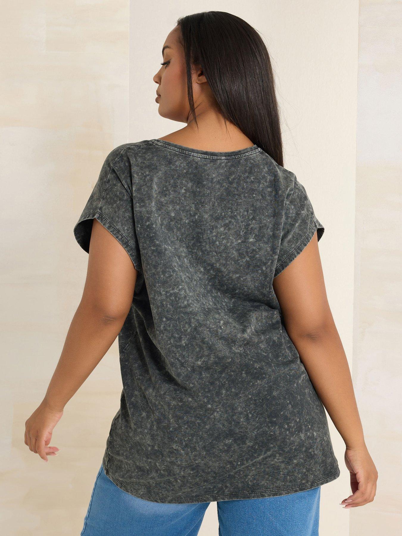 Yours Curve Heavy Weight Top - Grey | Very