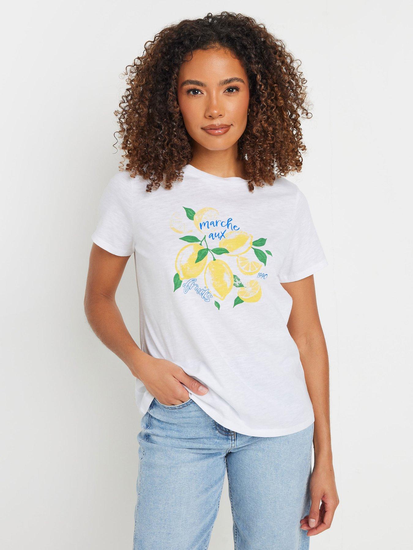 undefined Lemon Crew Neck T-shirt