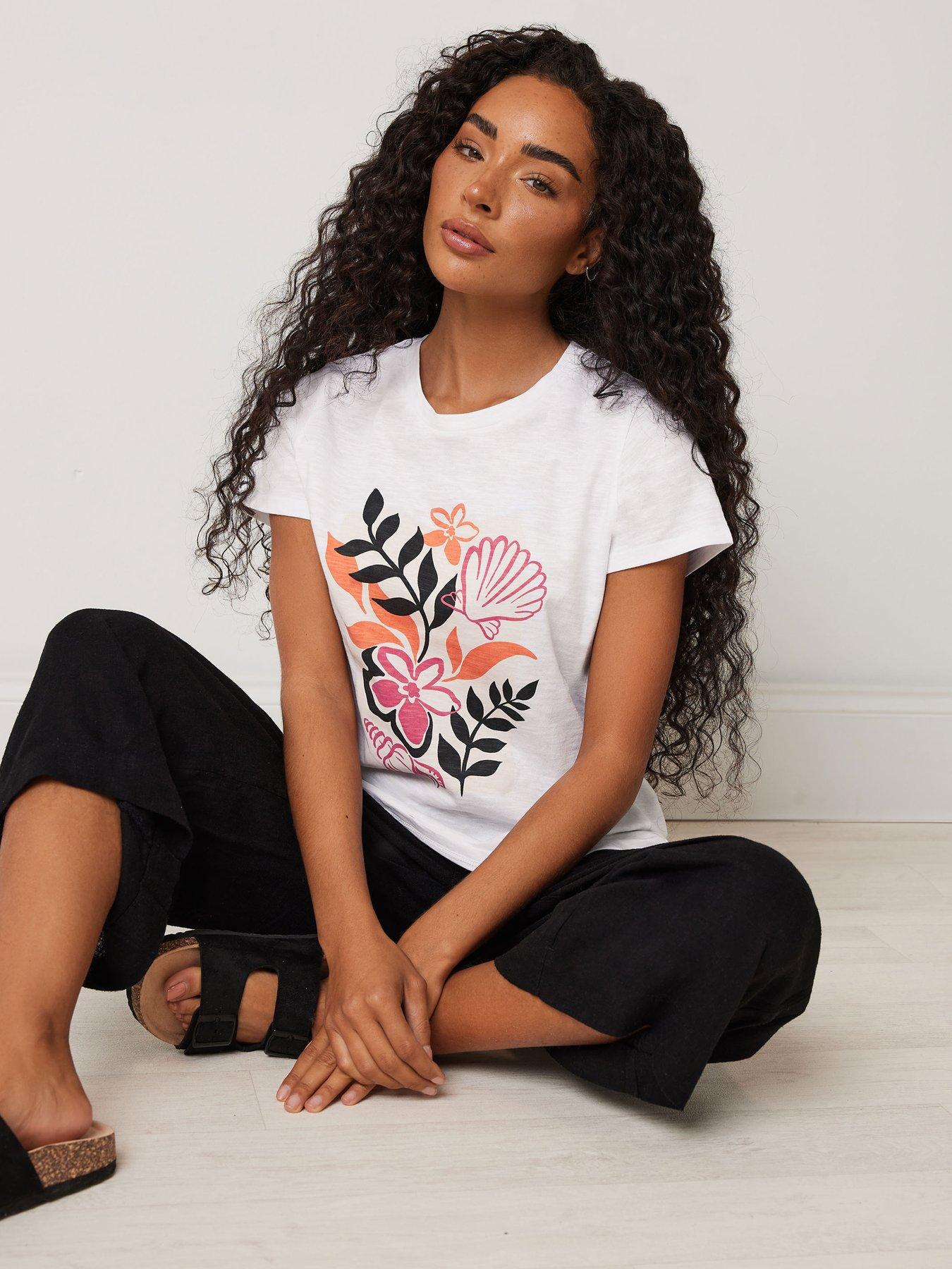undefined Petite Crew Neck T-shirt