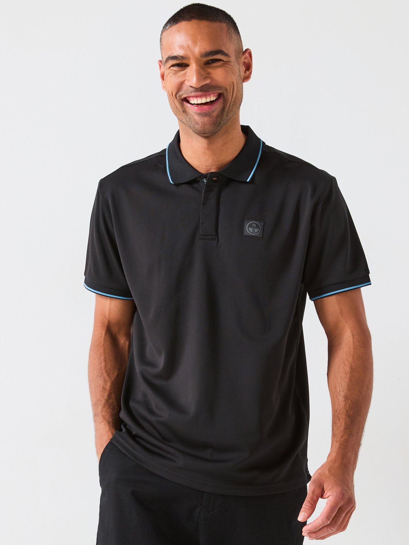 North Sails Small Logo Short Sleeve Polo Shirt - Black