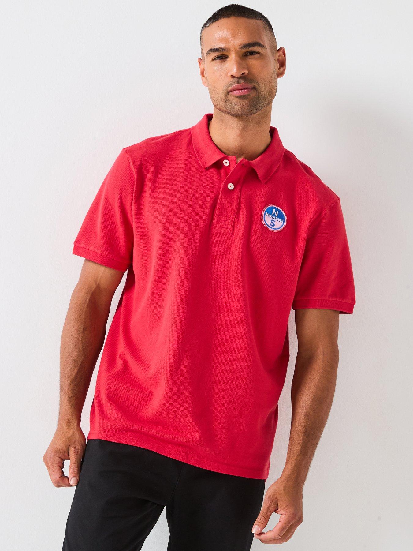 undefined Small Logo Short Sleeve Polo Shirt - Red