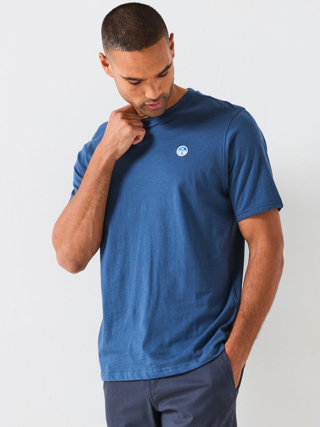 undefined Basic Crew Neck T-Shirt - Dark Wash