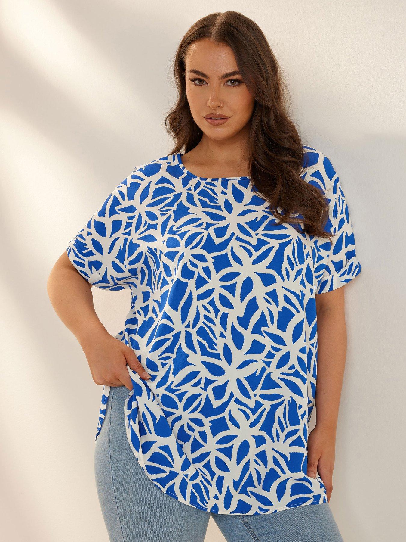 undefined Curve Short Sleeve Boxy Top