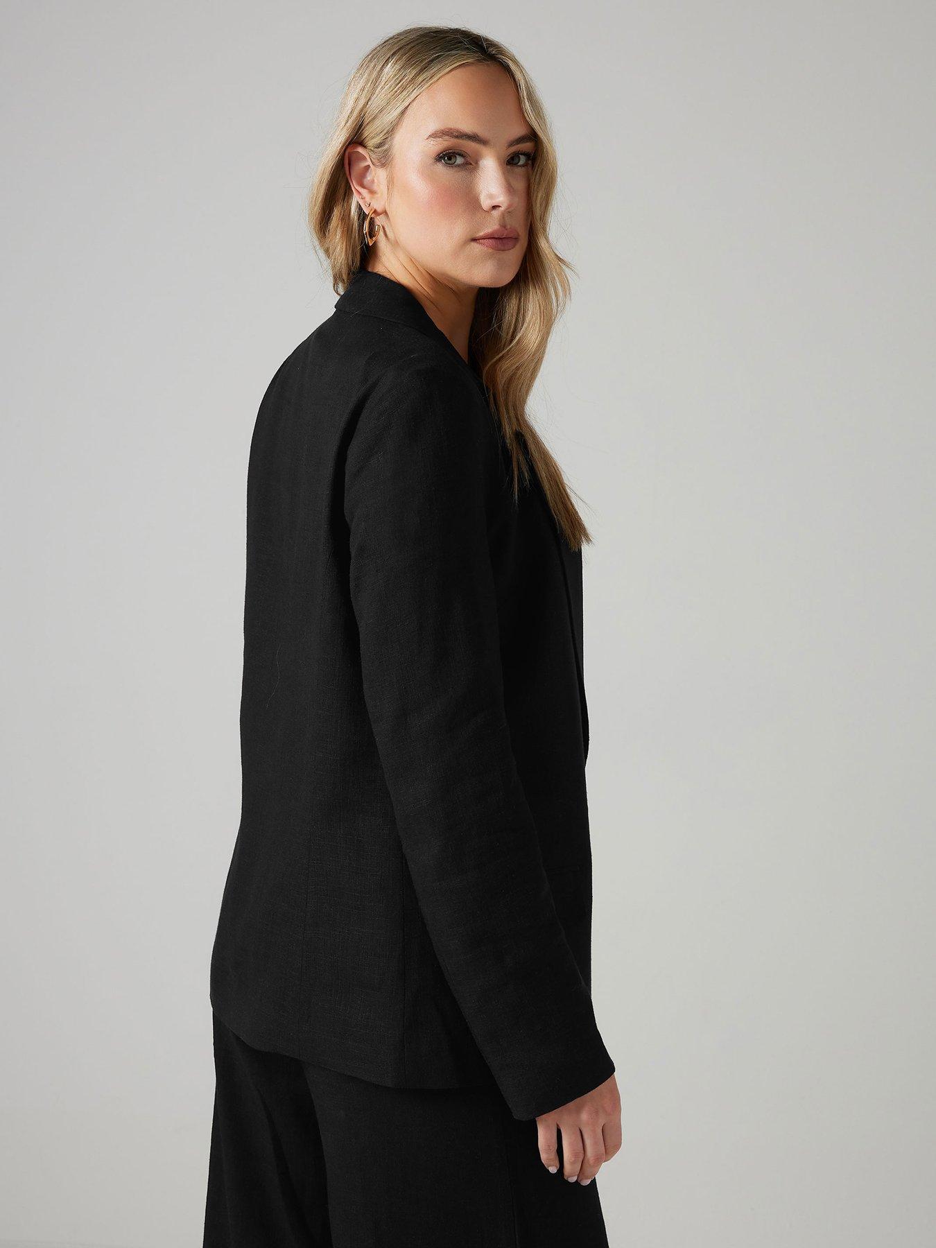Image 2 of 4 of Long Tall Sally Tall Linen Blazer