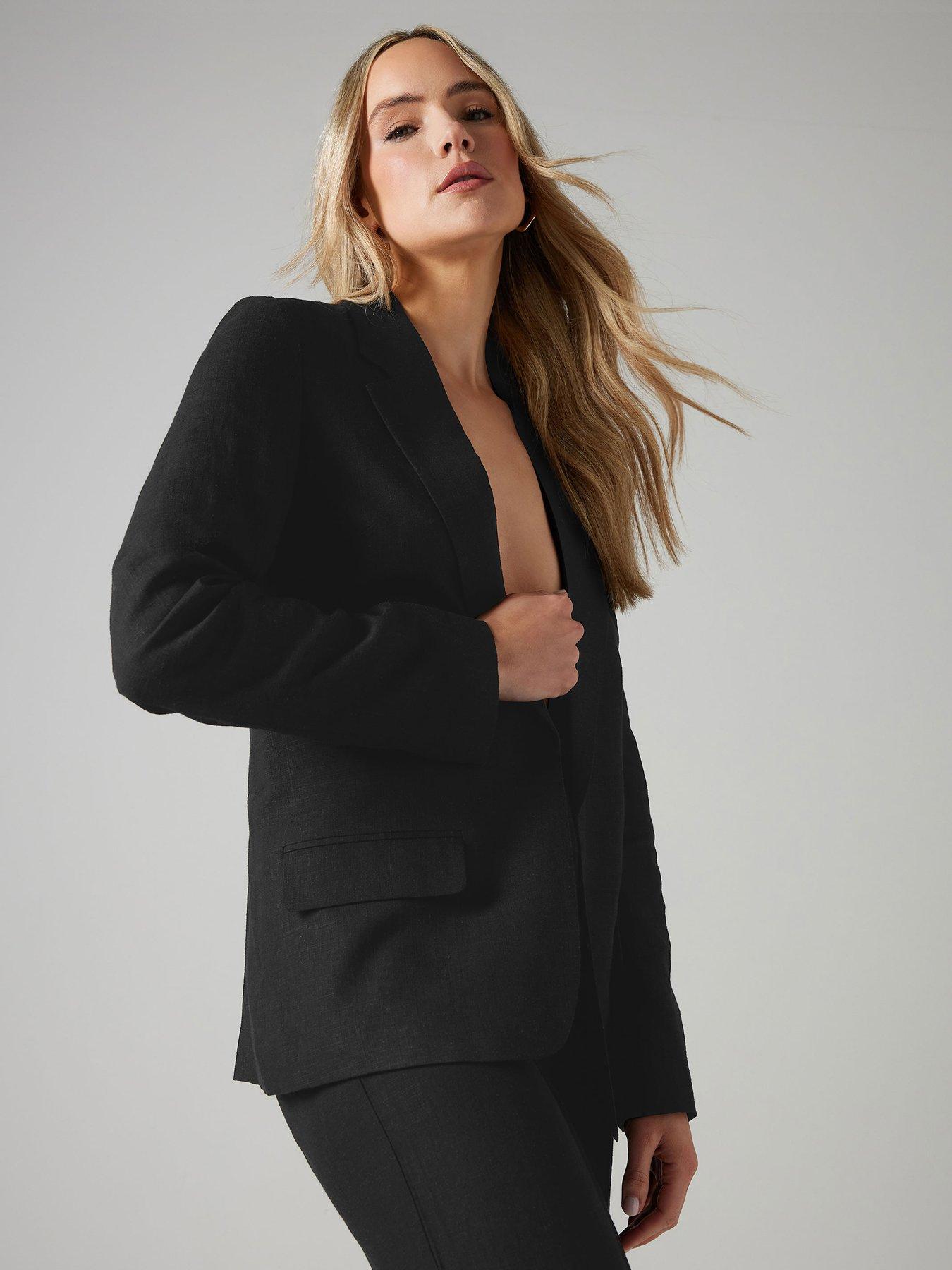 Image 4 of 4 of Long Tall Sally Tall Linen Blazer