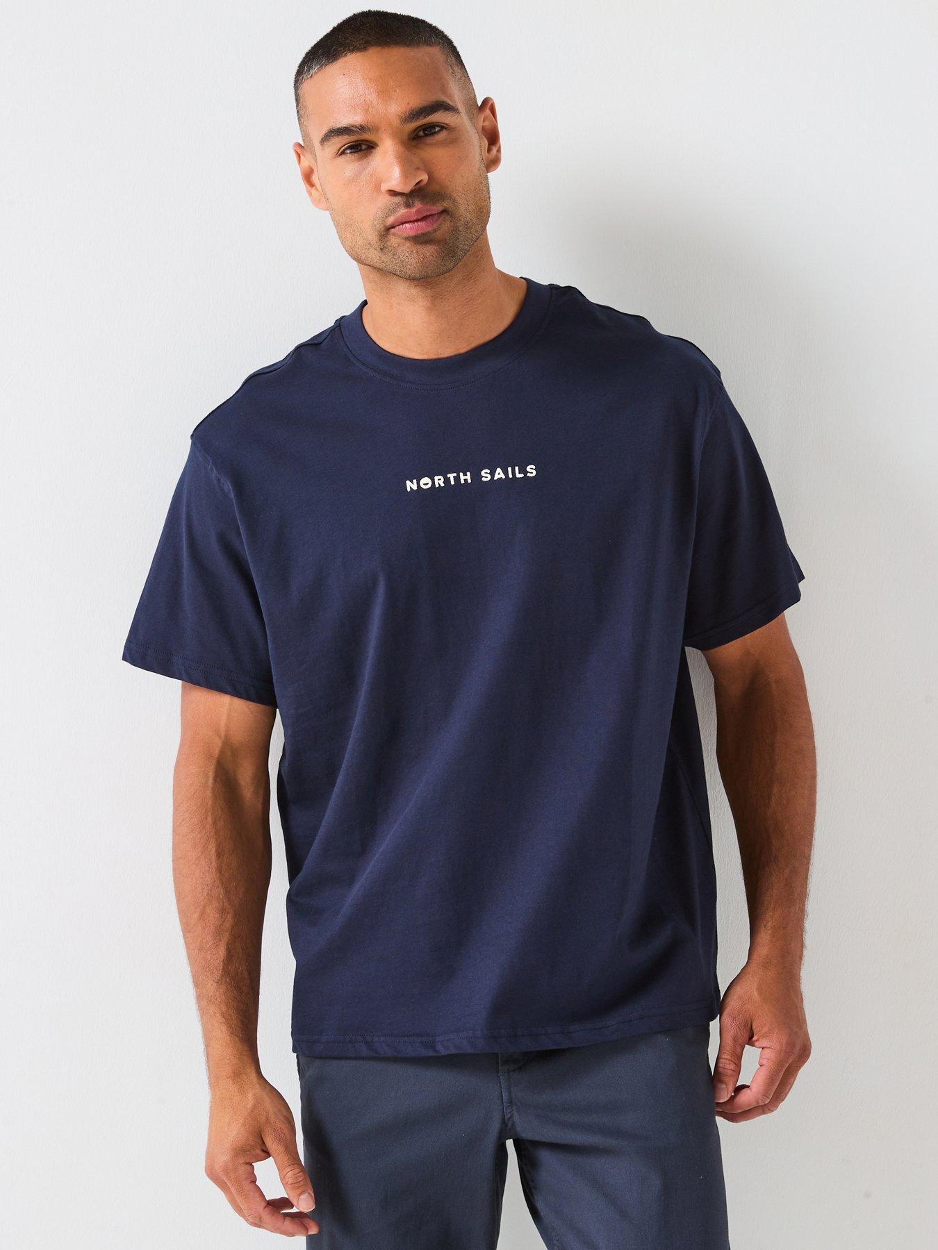 undefined North Sails Centre Logo Crew Neck T-shirt - Navy
