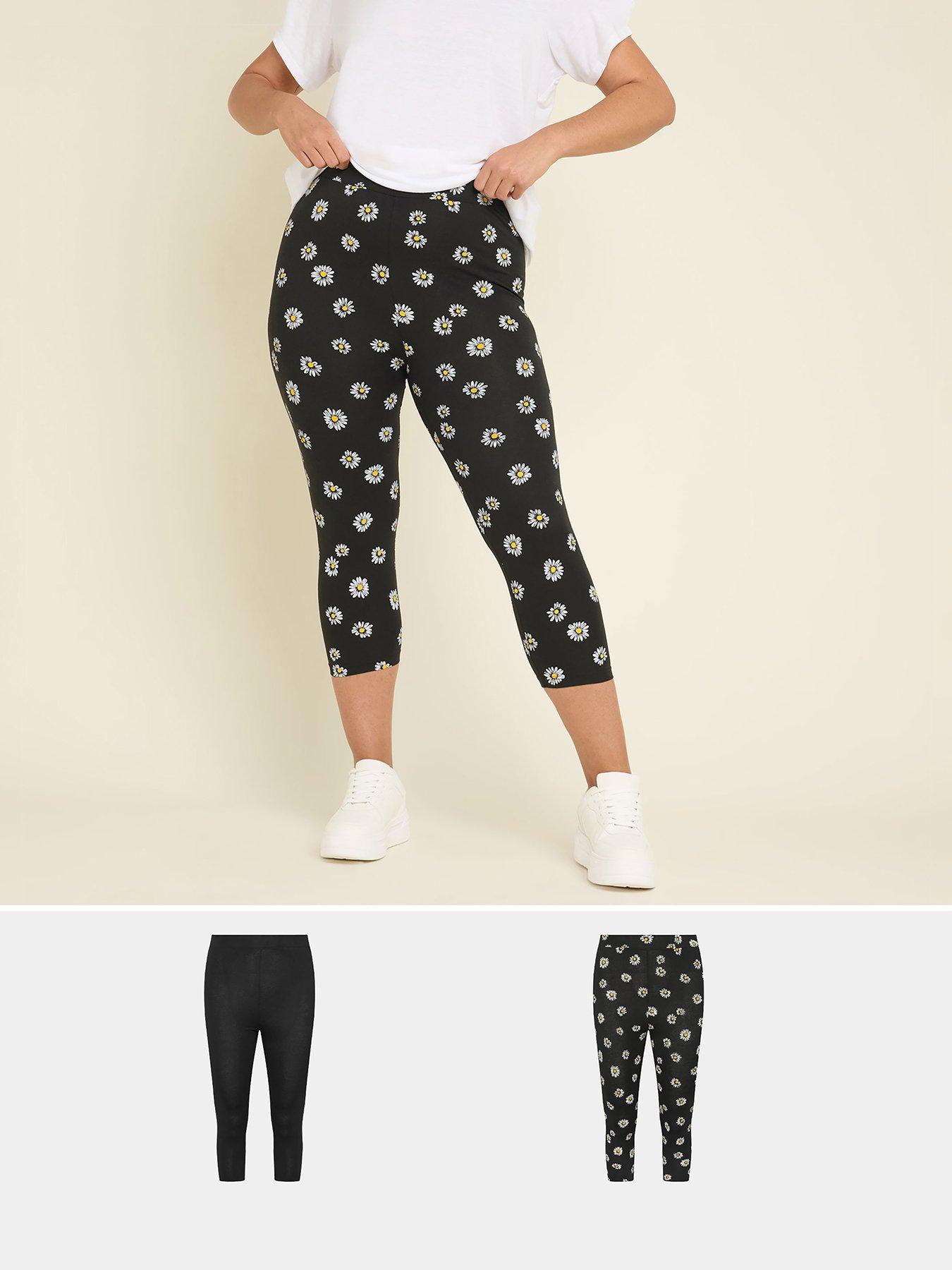 undefined Curve Crop 2 Pack Legging - Black