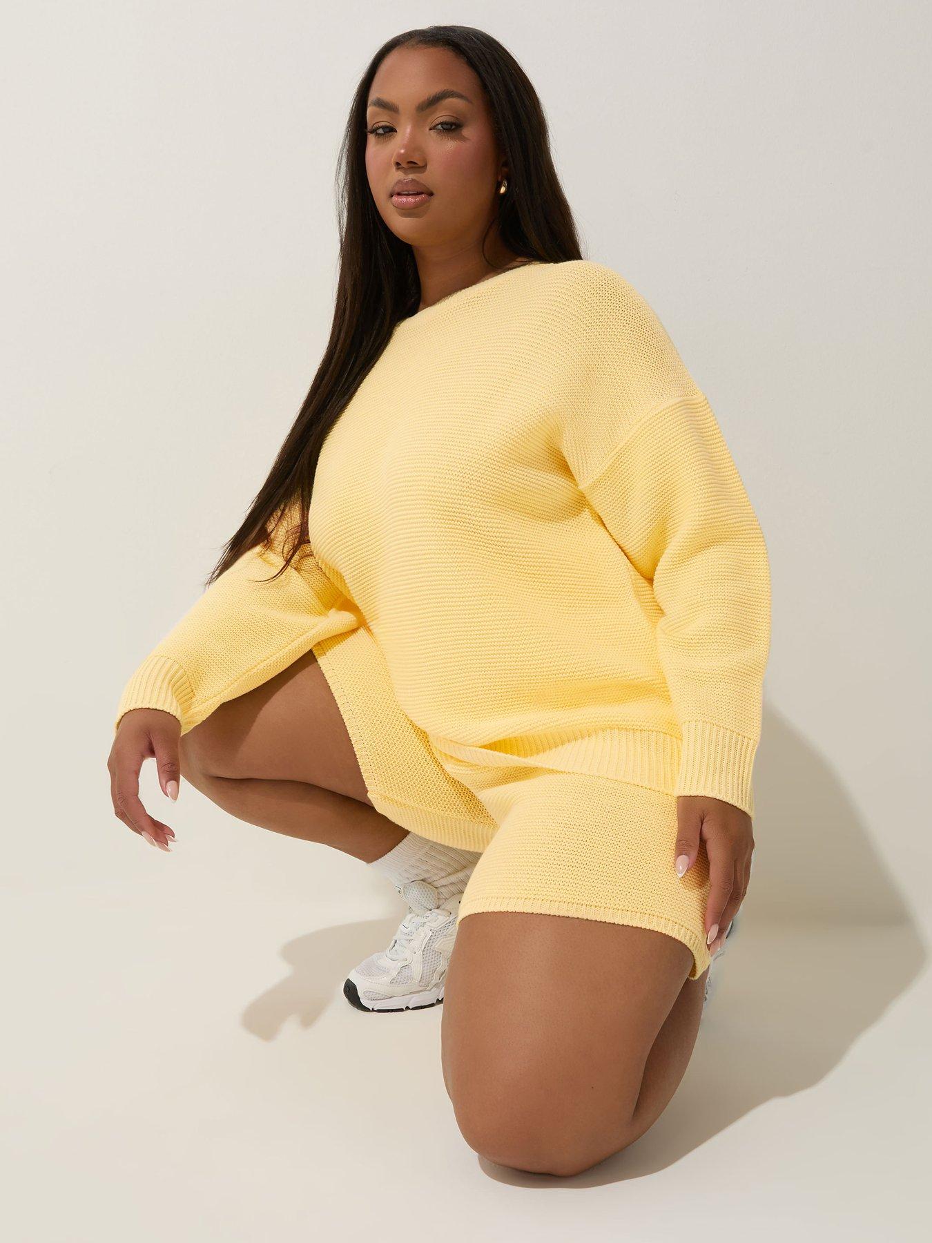 undefined Curve Buttermilk Knit Jumper - Yellow