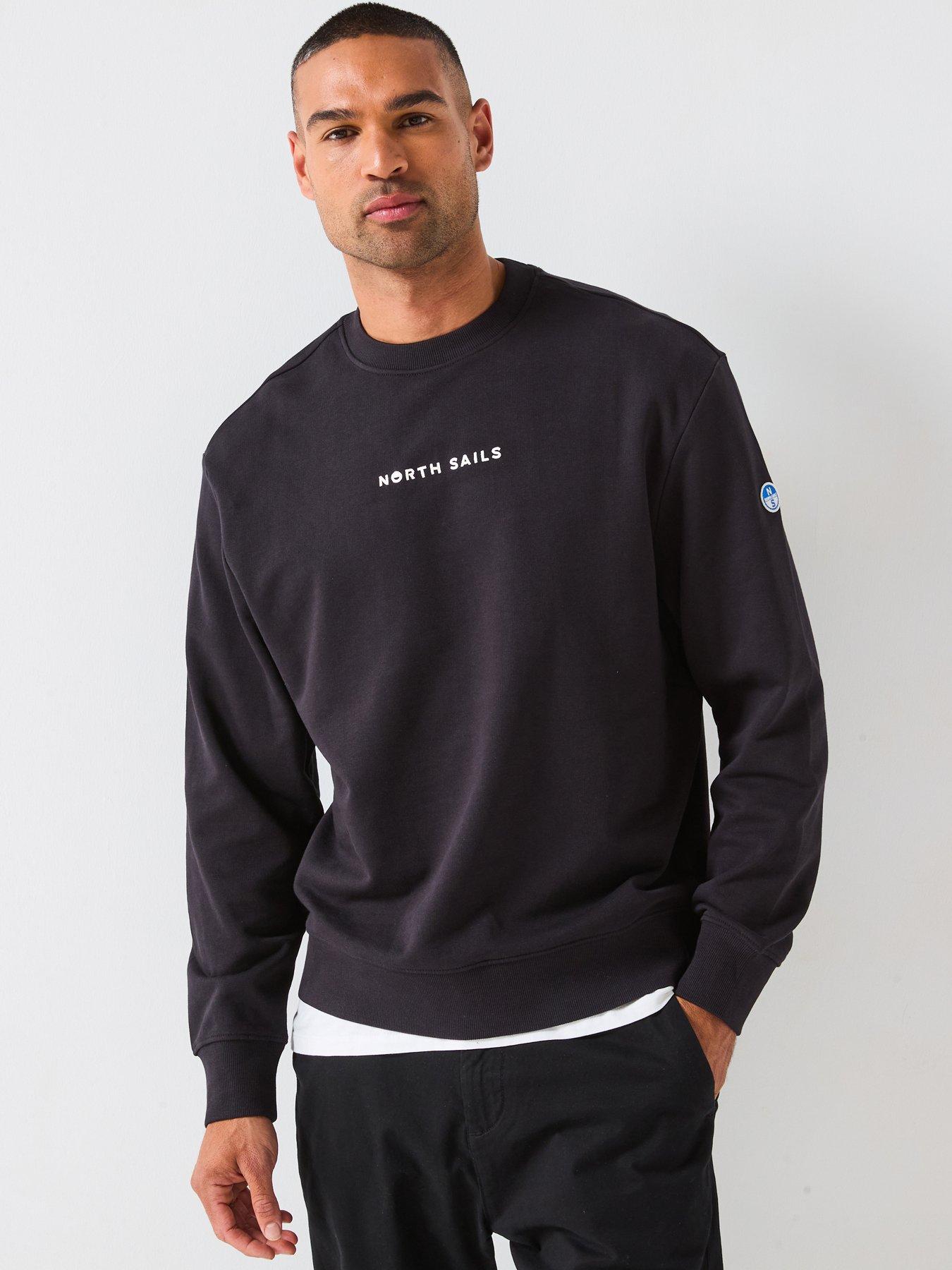 undefined North Sails Centre Logo Crew Sweat - Black