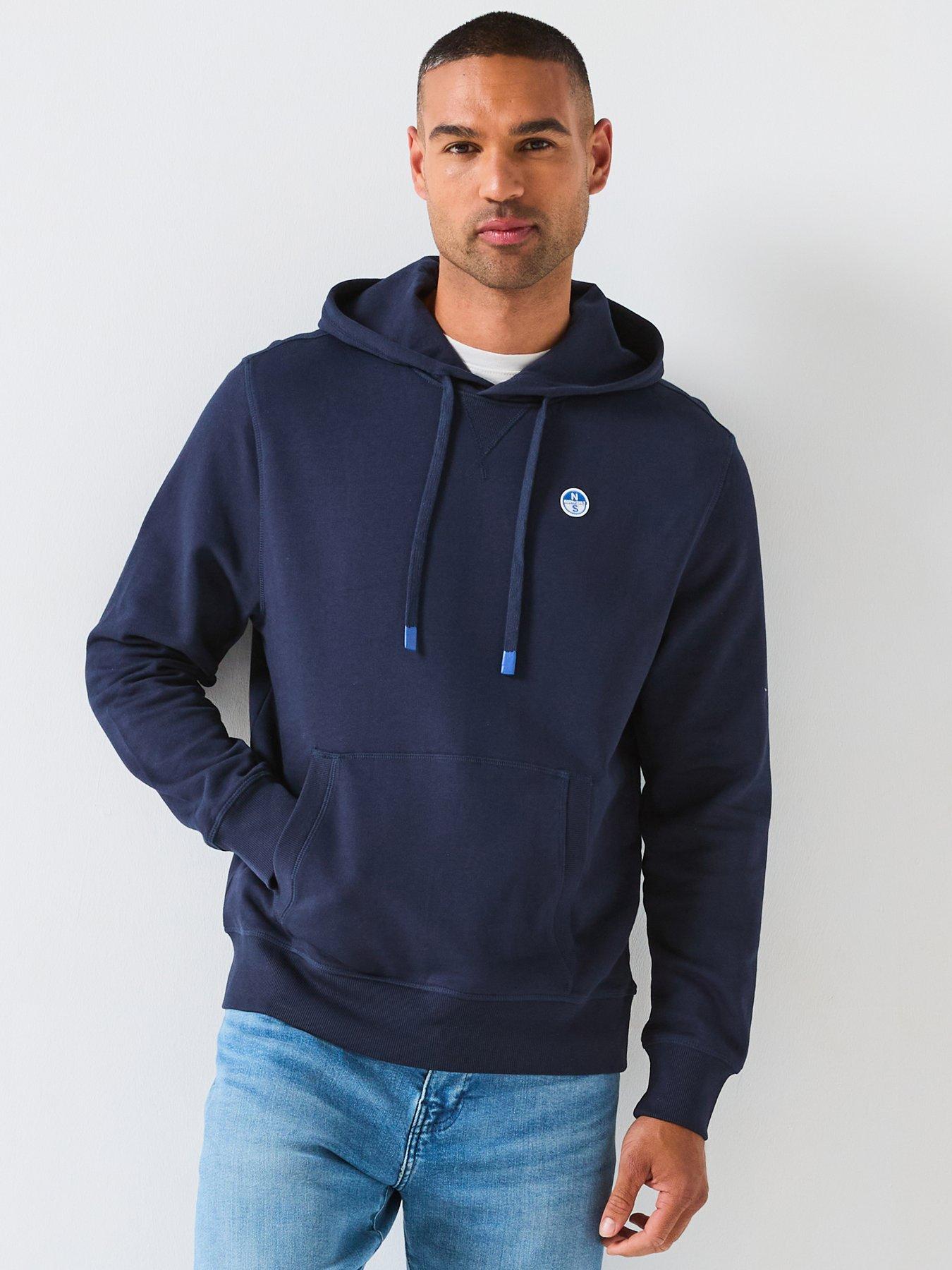 undefined North Sails Small Logo Overhead Hoodie - Navy