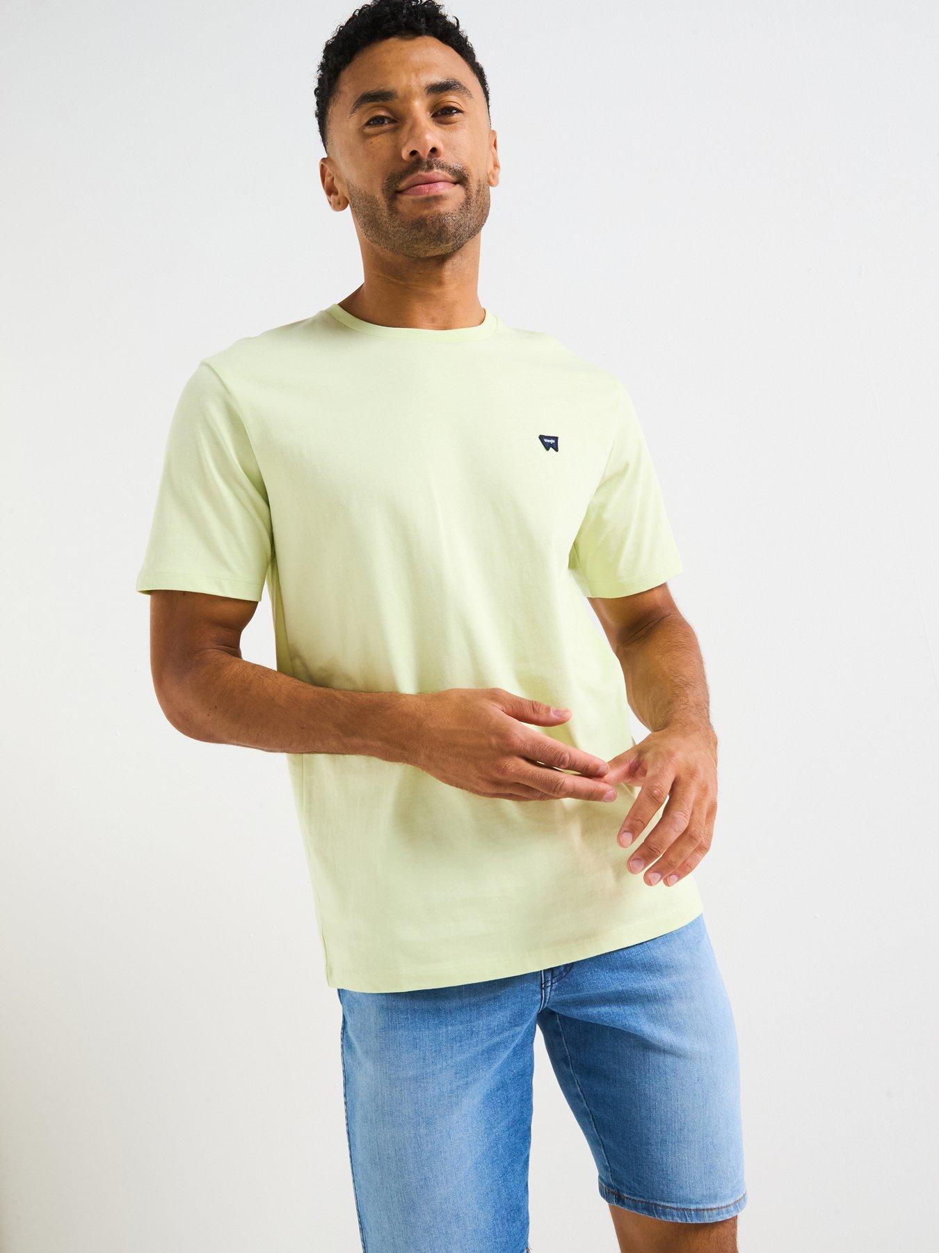 undefined Wrangler Sign Off Logo Short Sleeve T-Shirt- Light Green
