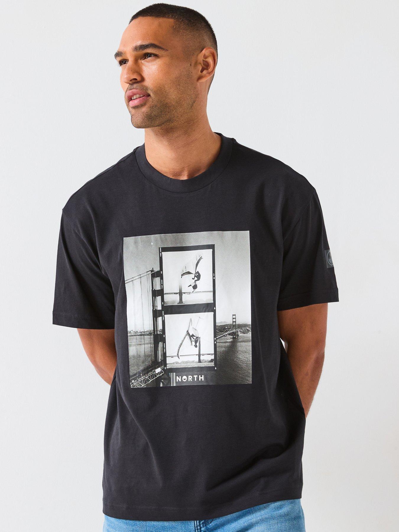 undefined North Sails Photo Print Crew Neck T-shirt - Black