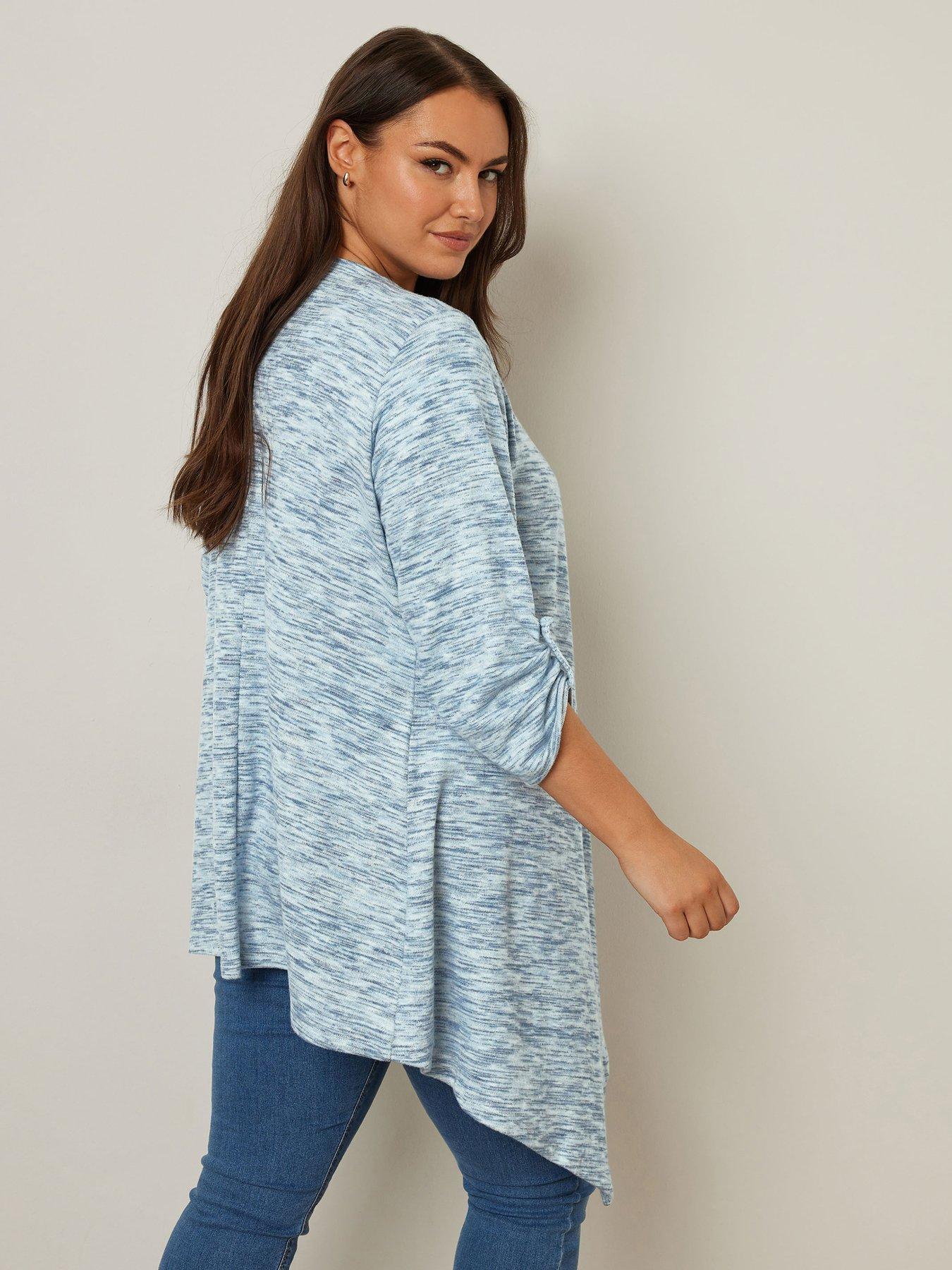 Image 2 of 4 of Yours Curve Tab Detail Cardigan