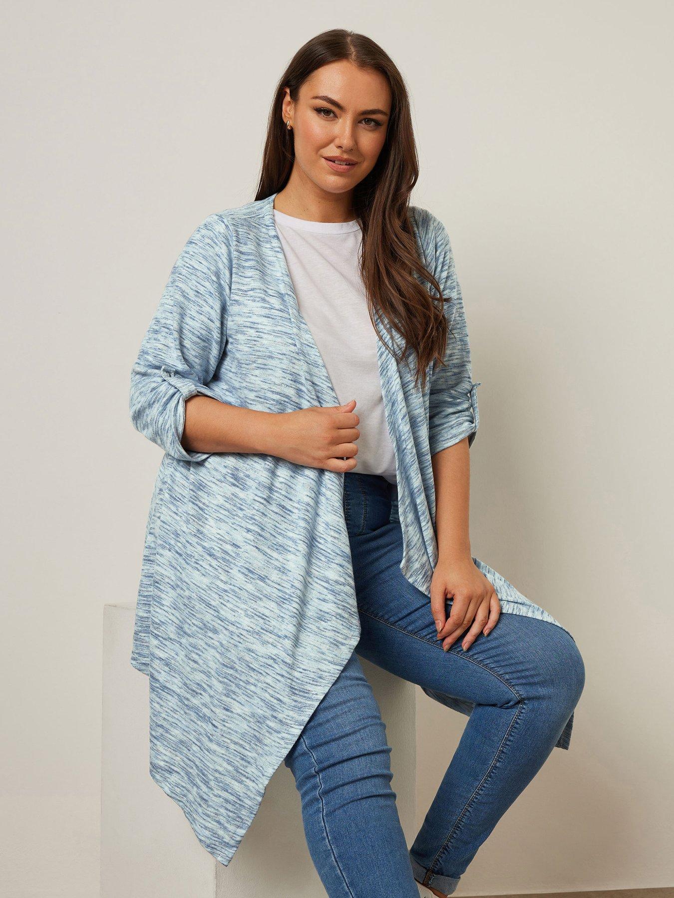 Image 4 of 4 of Yours Curve Tab Detail Cardigan