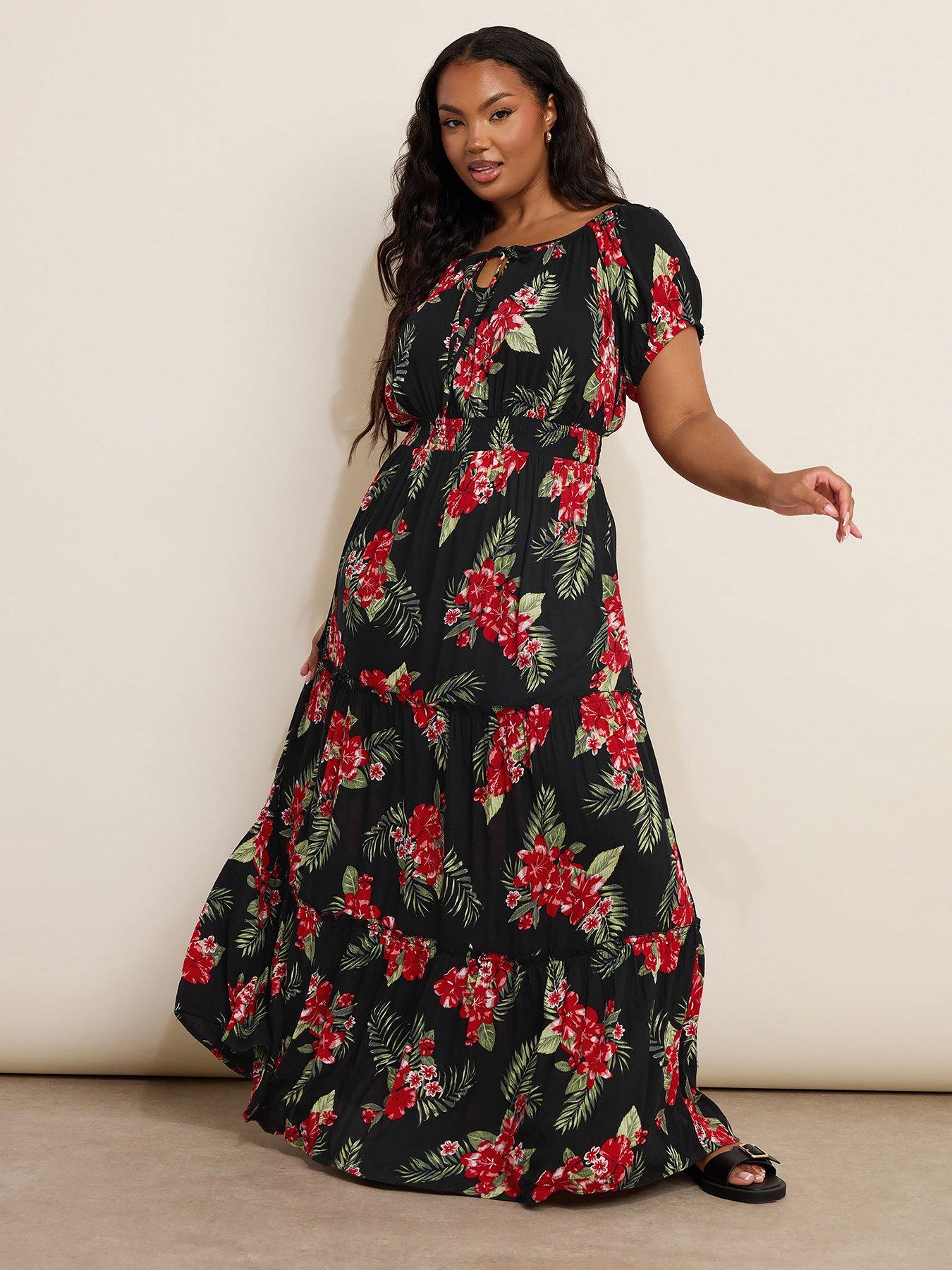 Image 1 of 4 of Yours Curve Gypsy Maxi Dress