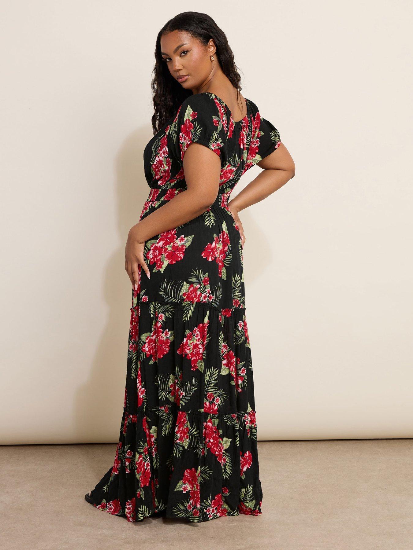 Image 2 of 4 of Yours Curve Gypsy Maxi Dress