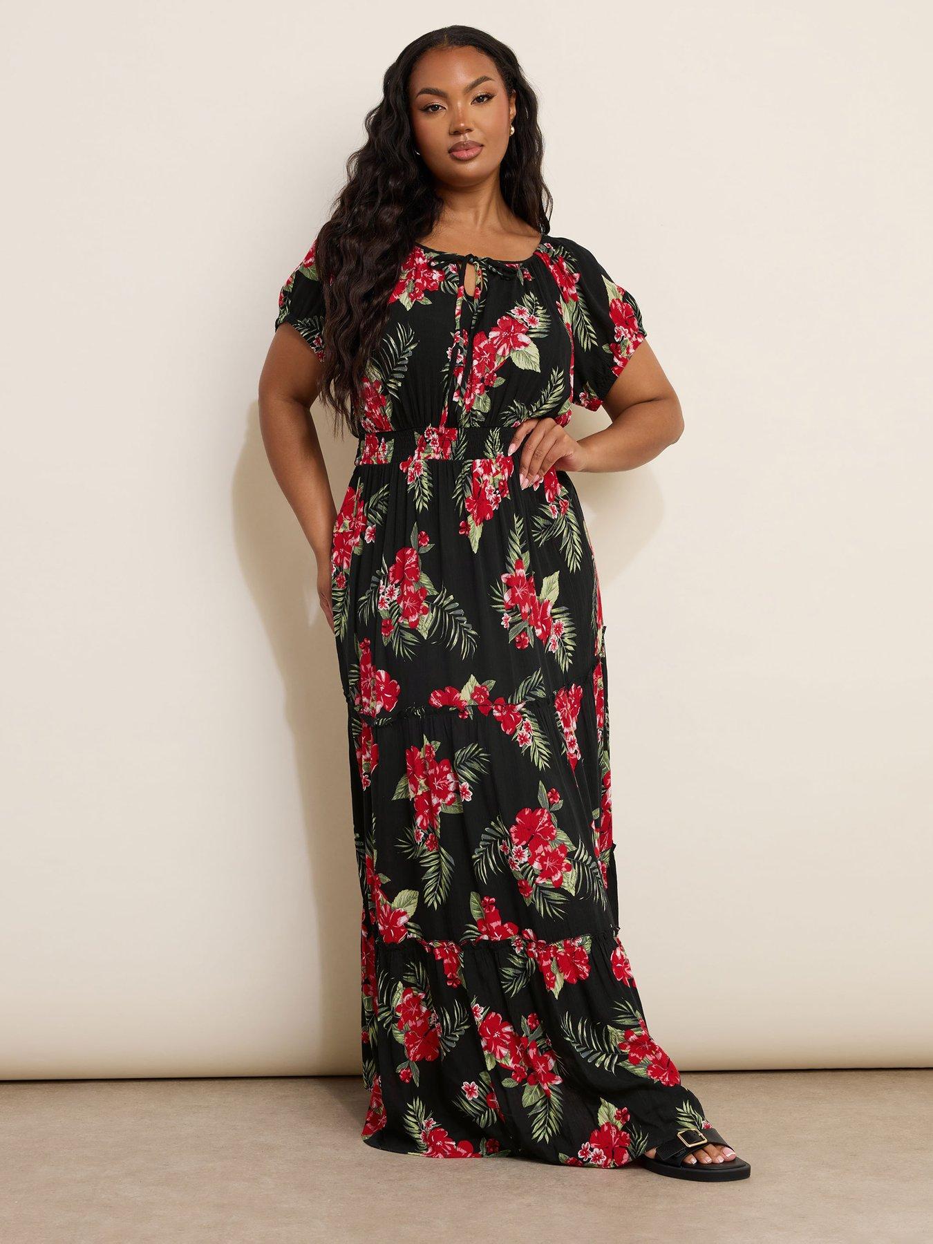 Image 3 of 4 of Yours Curve Gypsy Maxi Dress