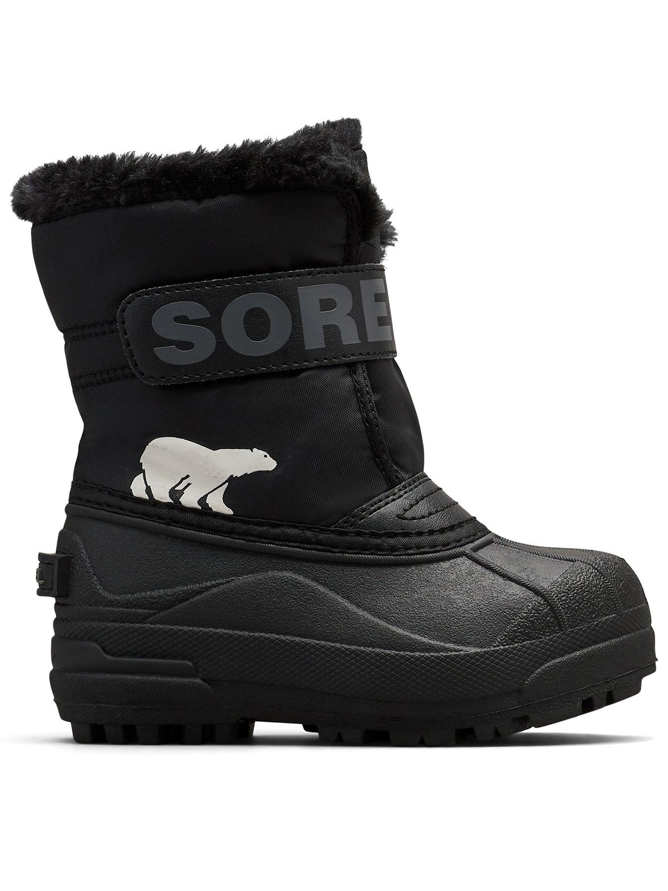 Image 1 of 6 of SOREL Kids Younger Snow Commander Boot - Black