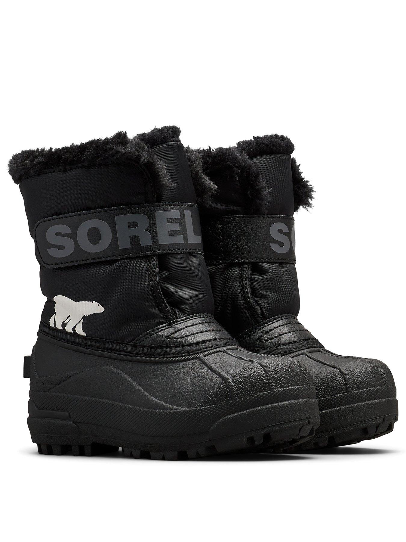 Image 2 of 6 of SOREL Kids Younger Snow Commander Boot - Black