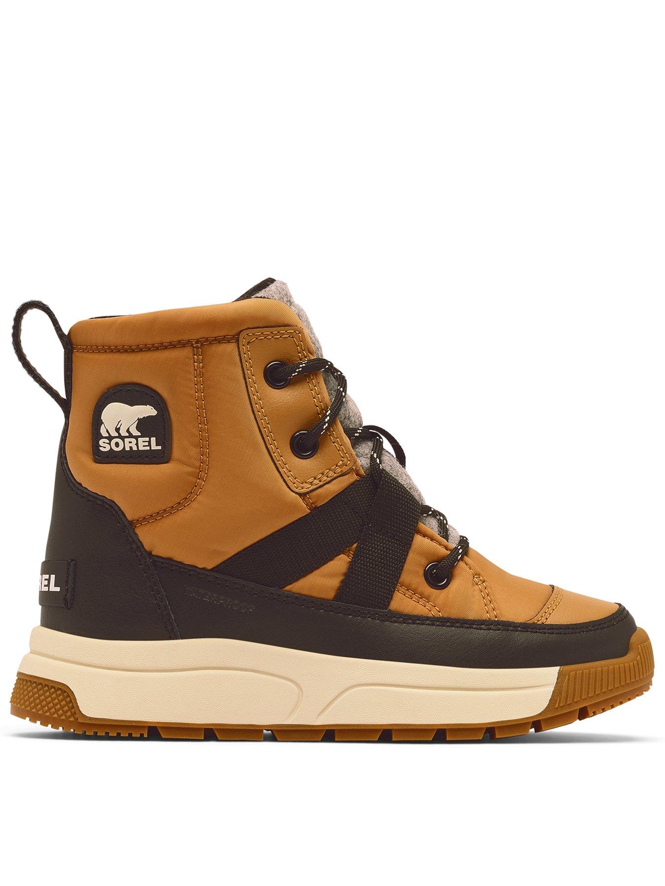 SOREL Kids Youth WHITNEY Waterproof Snow Boots - Light Brown