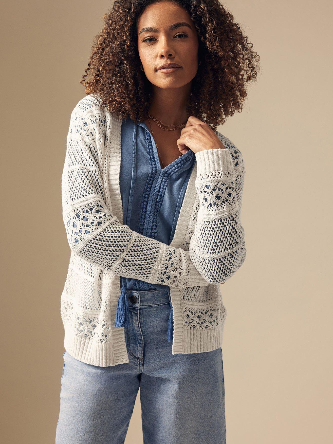 undefined Edge To Edge Crochet Cardigan