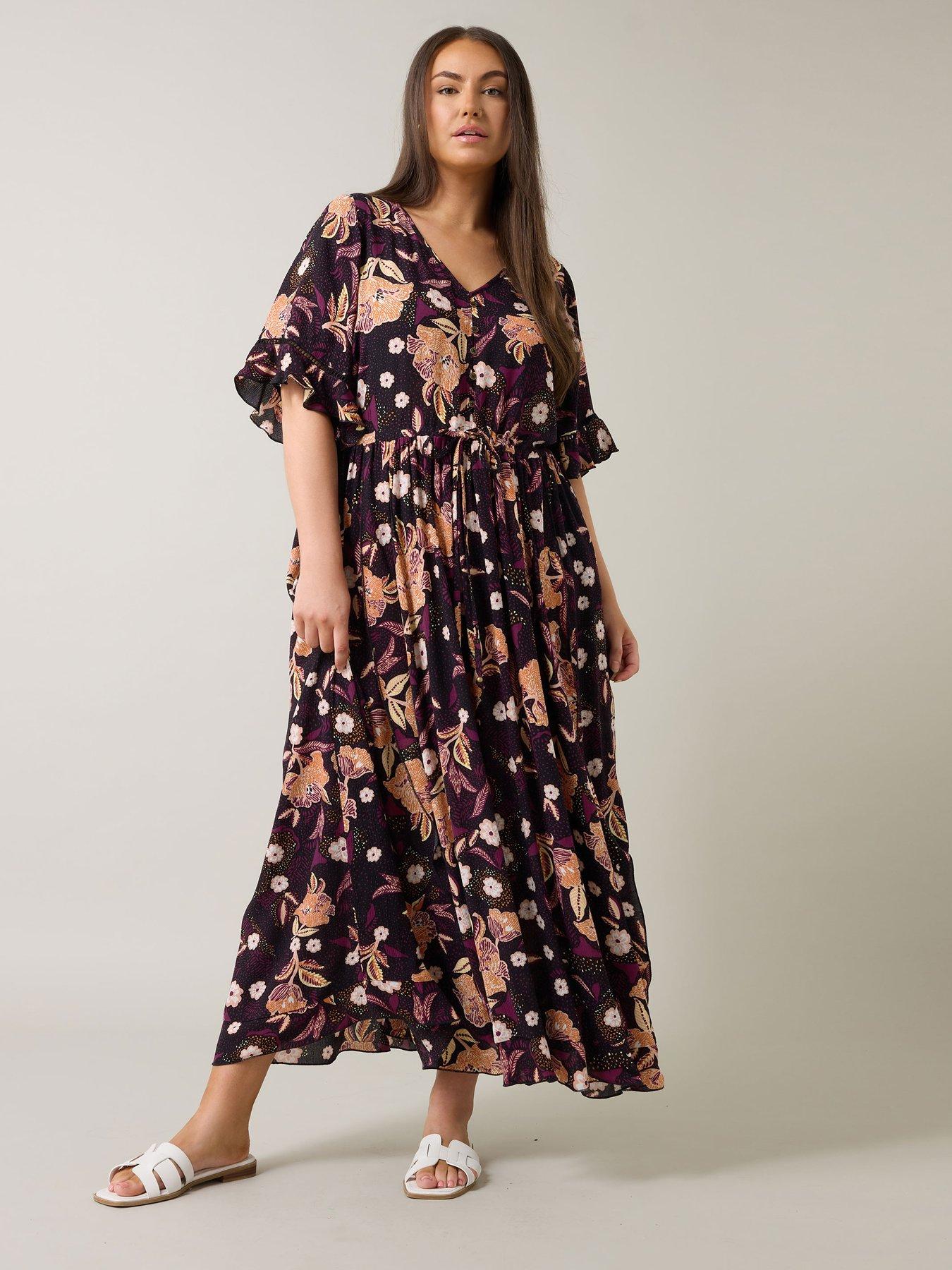 Image 3 of 4 of Evans Crinkle Boho Dress