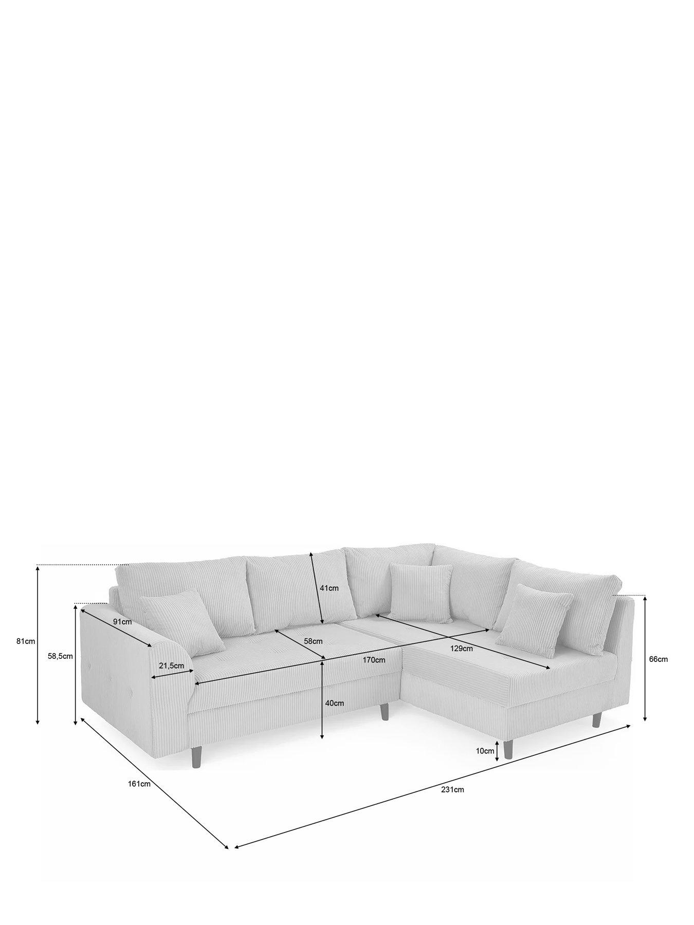 Very Home Rune Cord Rh Corner | Very