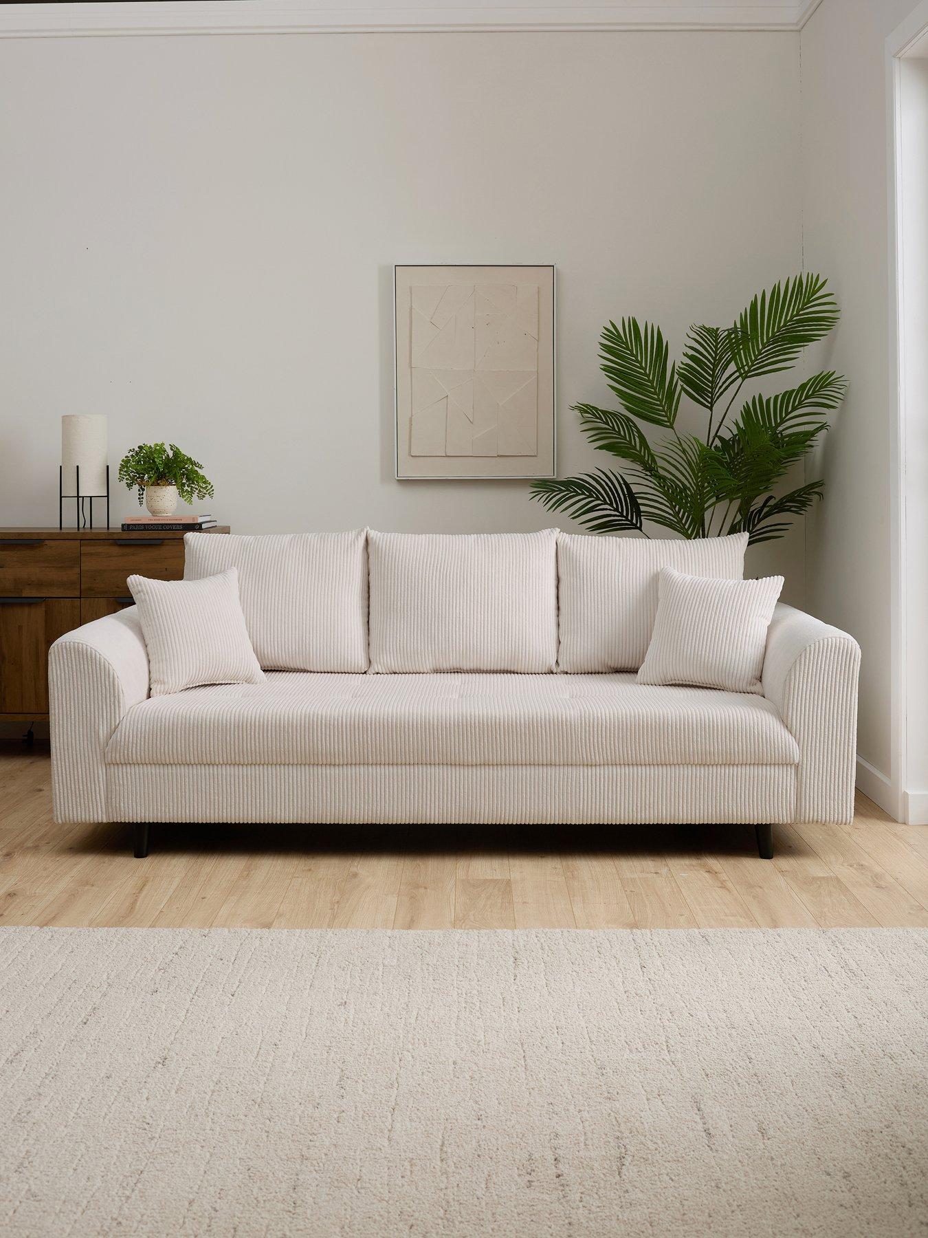 undefined Rune Cord 3 Seater Sofa