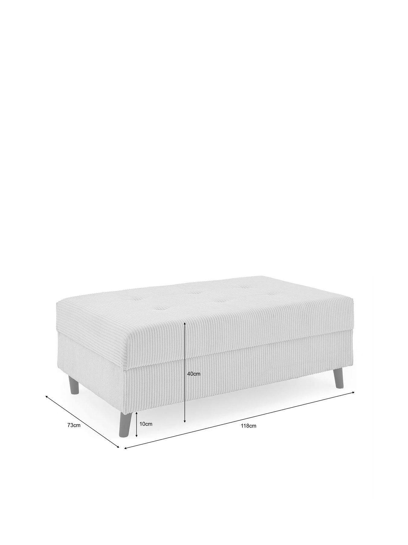 Image 7 of 7 of The Very Collection Rune Cord Footstool - FSC&reg; Certified