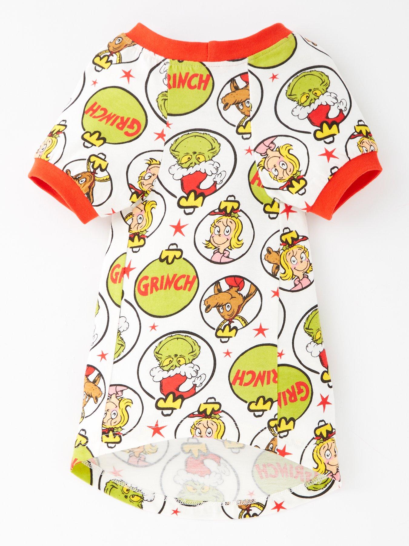 Image 3 of 5 of The Grinch Grinch Dog Top Family Christmas Pyjamas - Green