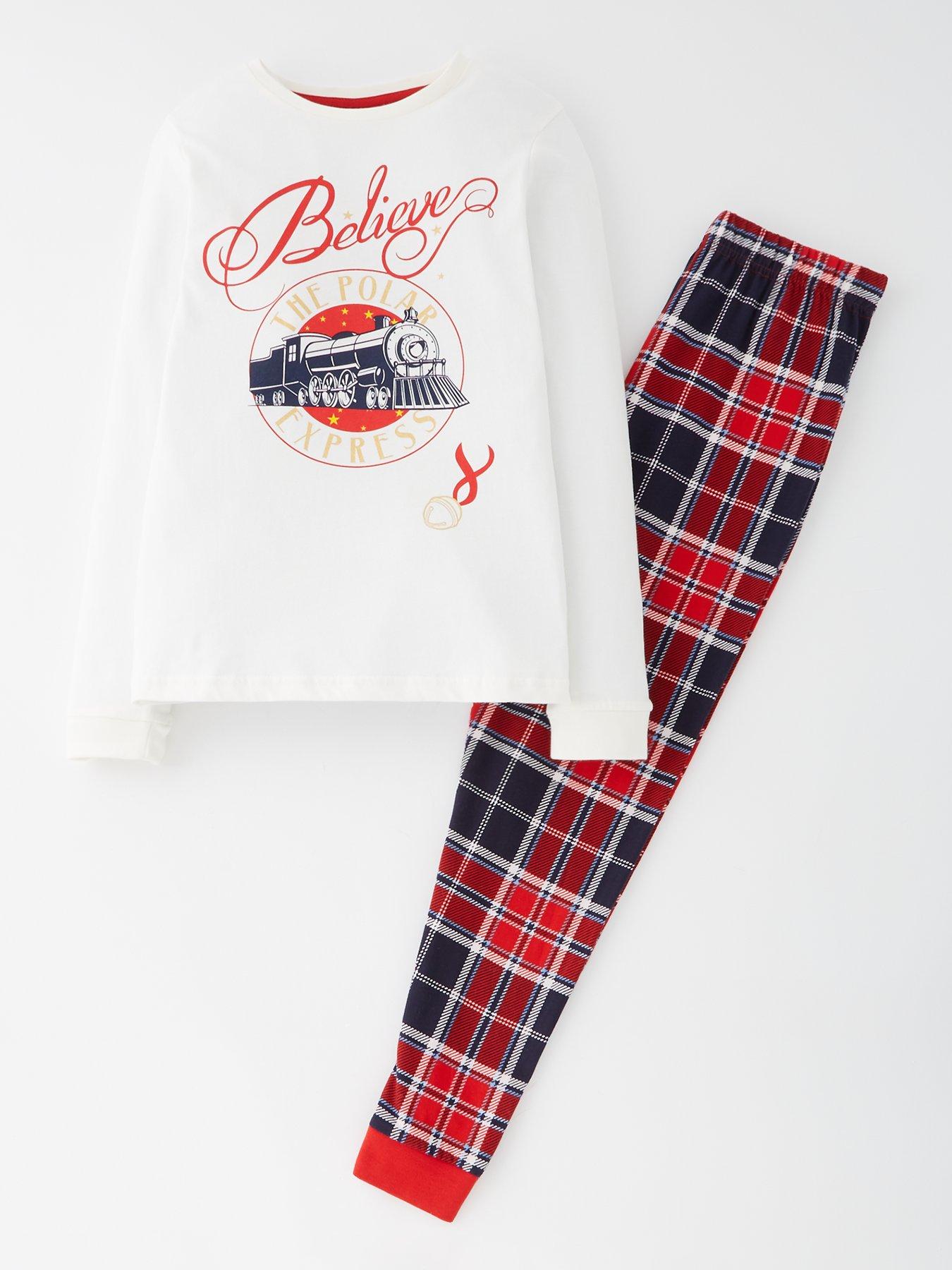 Image 2 of 6 of The Very Collection Kids Polar Express Family Christmas Pj - Cream