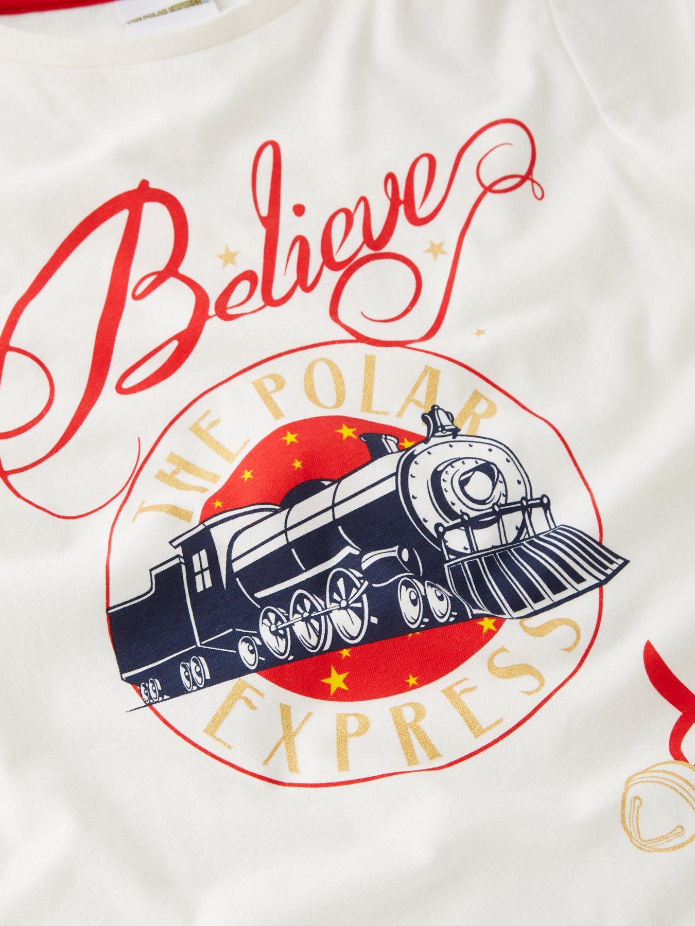 Image 4 of 6 of The Very Collection Kids Polar Express Family Christmas Pj - Cream