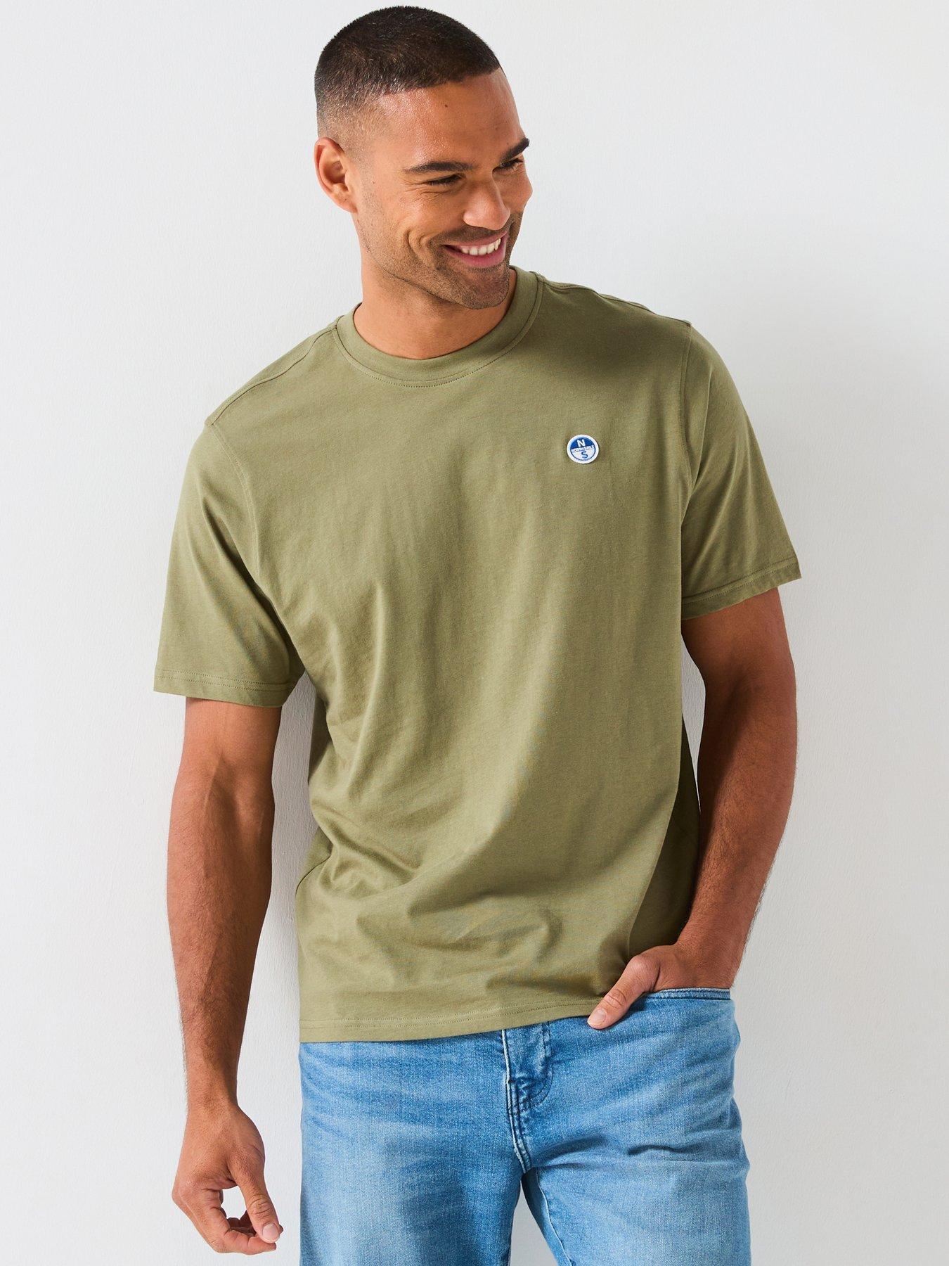 undefined Basic Crew Neck T-Shirt - Dark Green