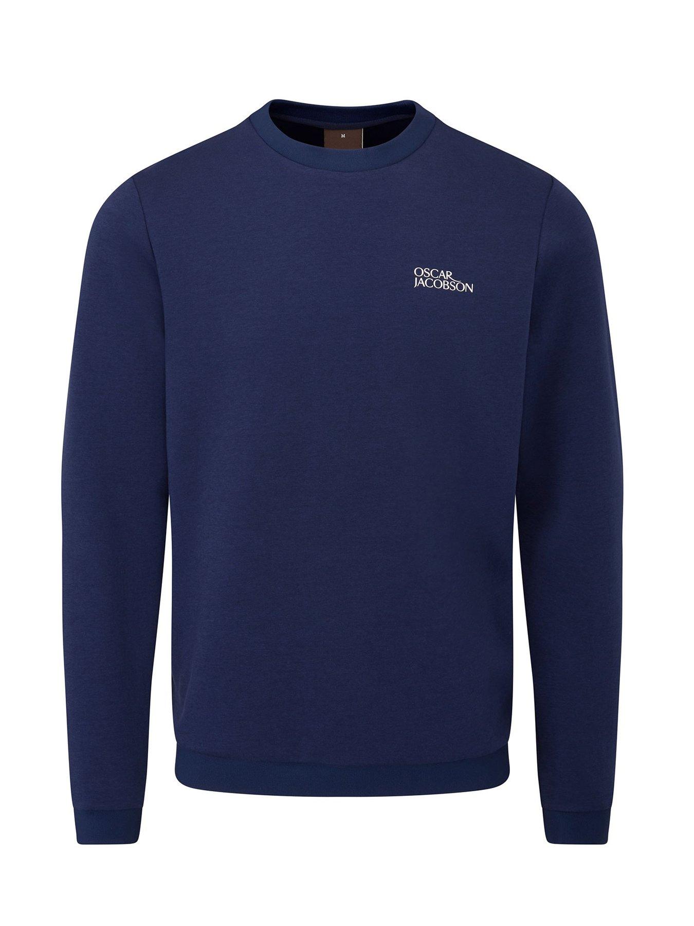 Oscar Jacobson Mens Golf Johnstone Tour Sweatshirt - Navy
