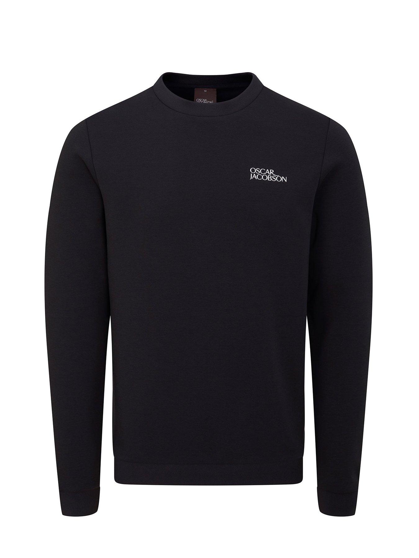 Oscar Jacobson Mens Golf Johnstone Tour Sweatshirt - Black