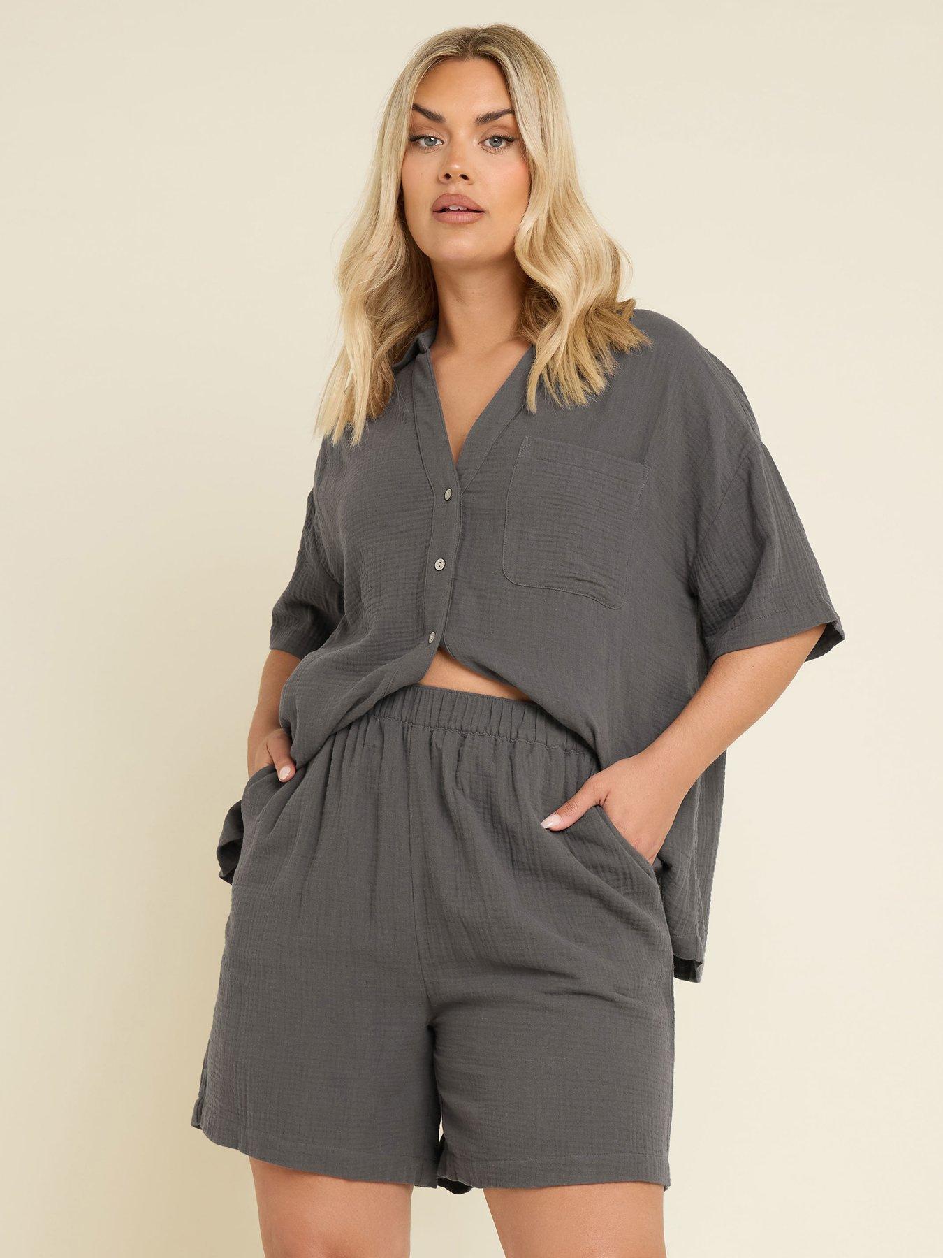 undefined Curve Cheesecloth Short - Black