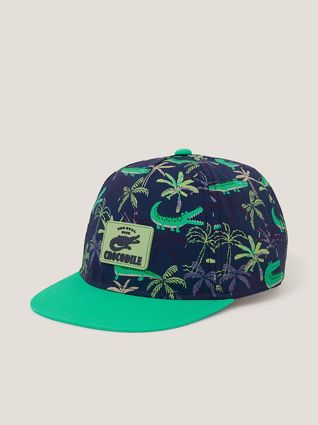 undefined Boys Crocodile Print Cap - Blue