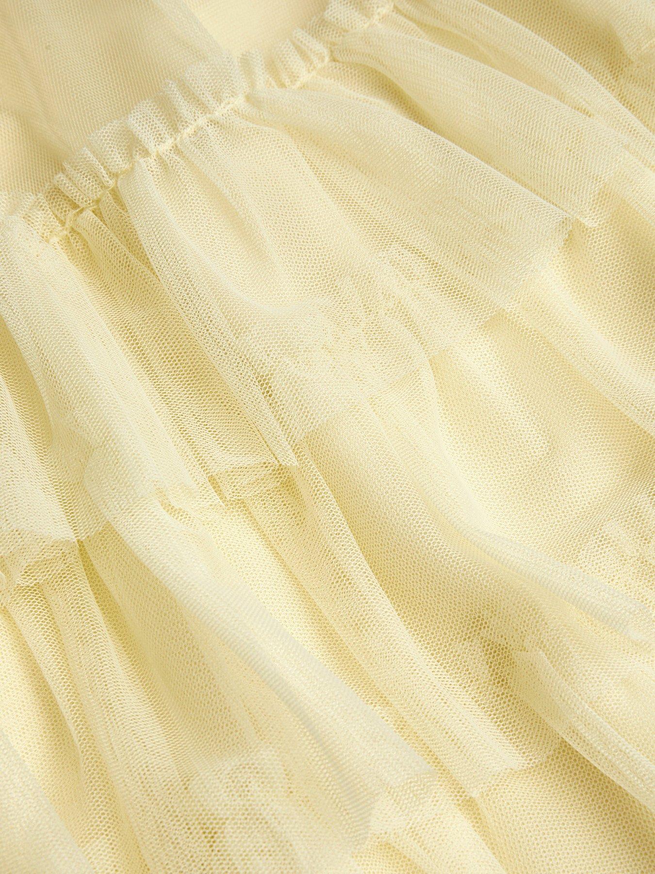 Image 3 of 3 of Monsoon Baby Girls Alexandra Swing Dress - Light Yellow