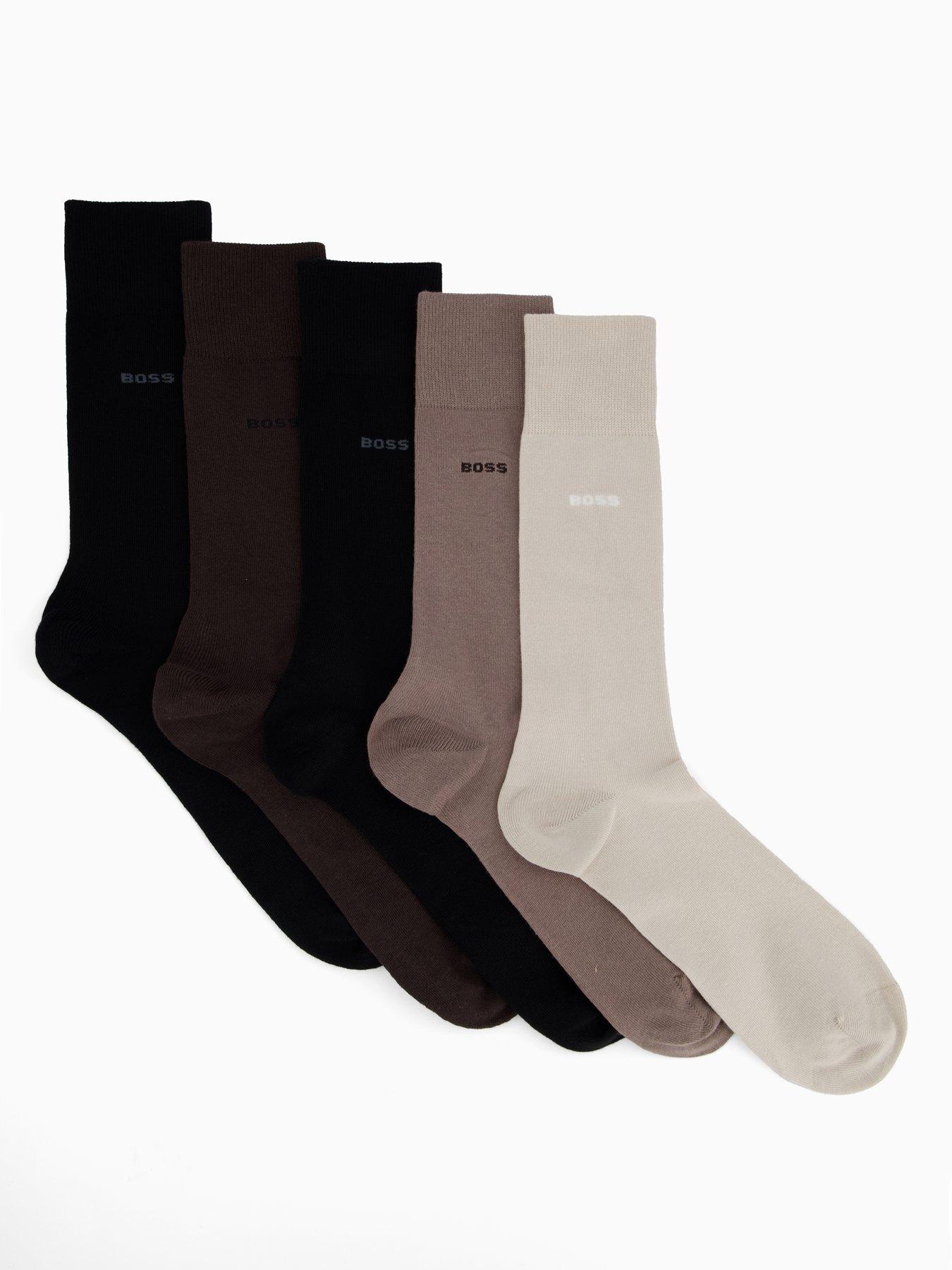 undefined Bodywear 5 Pack Logo Crew Socks - Assorted