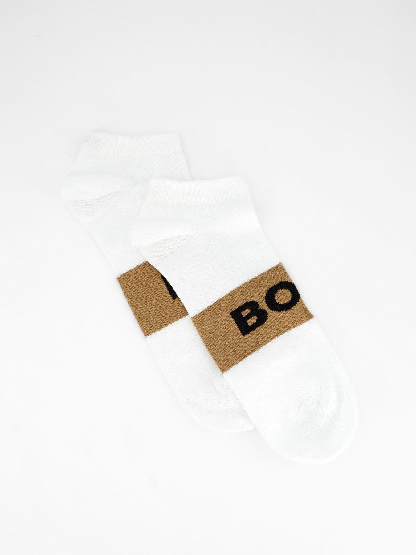 Image 2 of 3 of BOSS 3 Pack Logo Crew Socks - Assorted