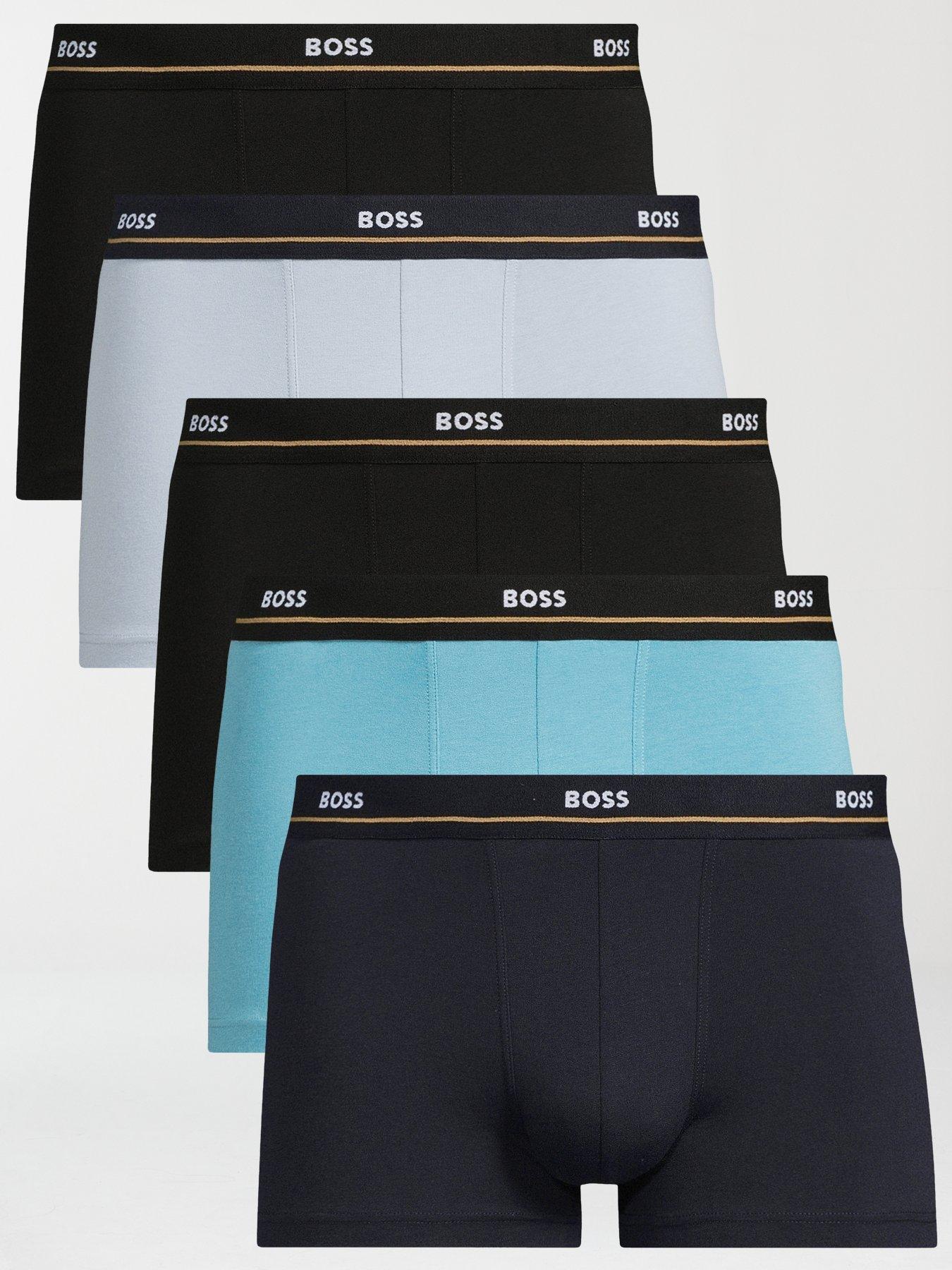 undefined 5 Pack Essential Waistband Trunks - Assorted