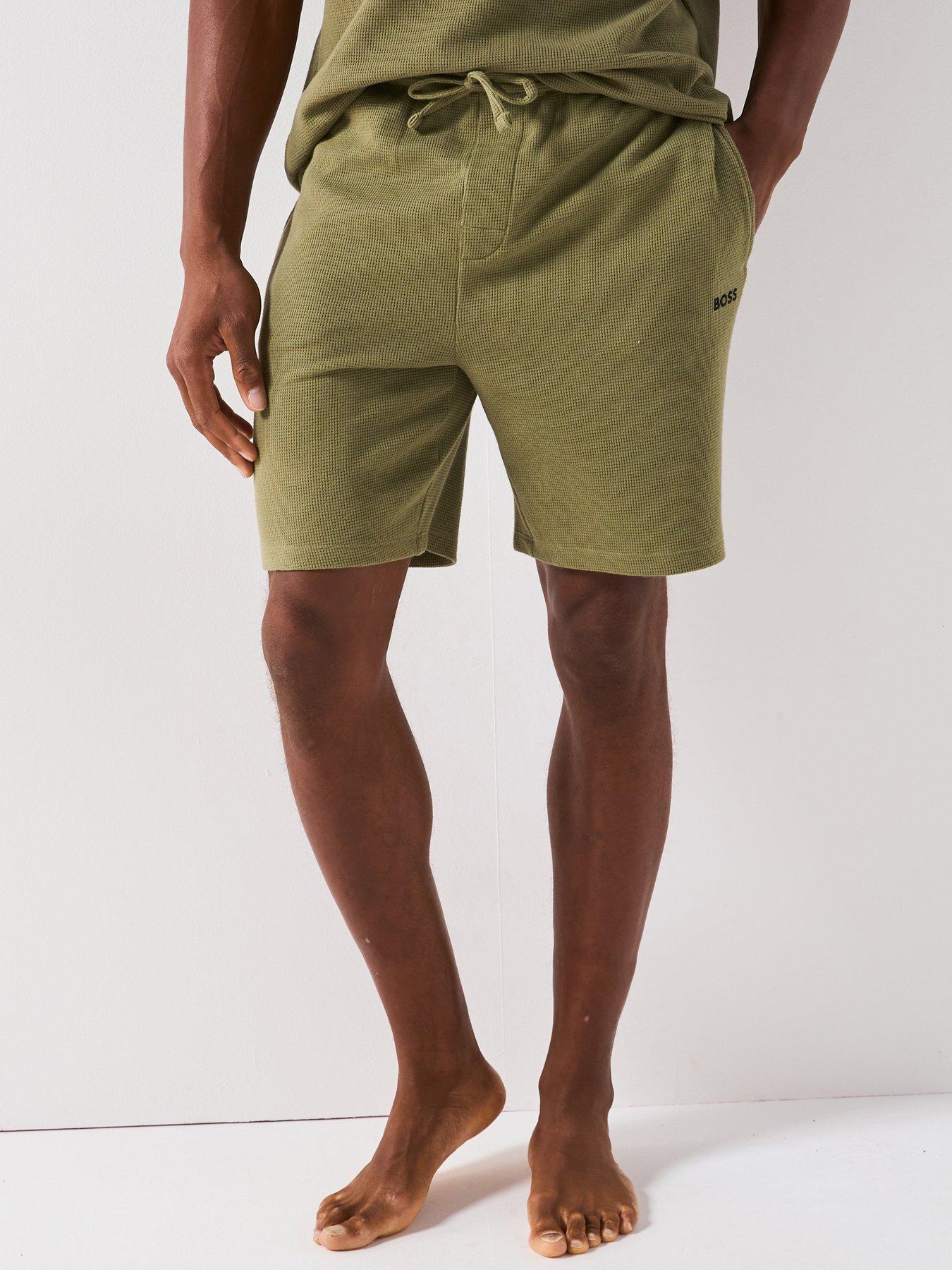 undefined Waffle Loungewear Shorts - Green