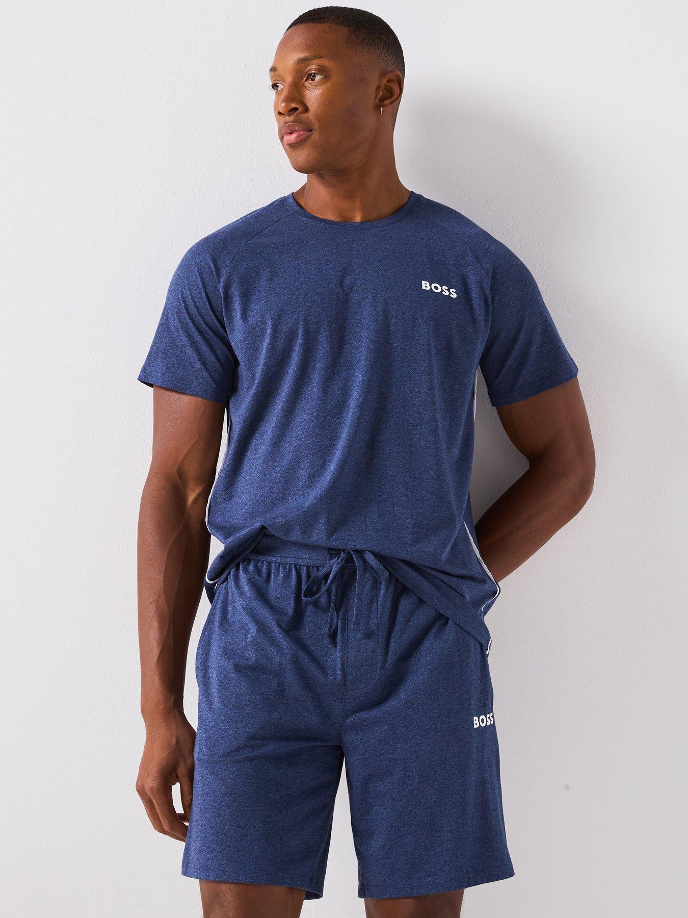 undefined Rise Tape Logo Loungewear T-Shirt - Navy