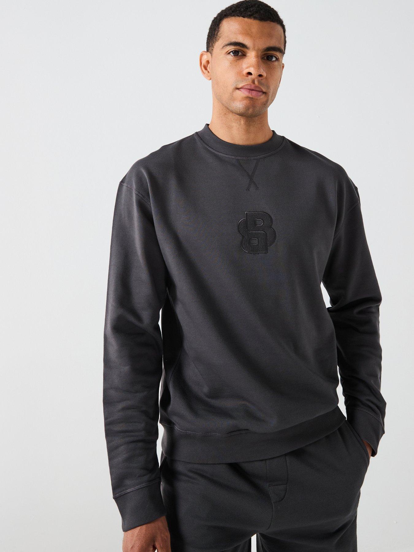 BOSS Bb Patch Loungewear Sweatshirt - Grey