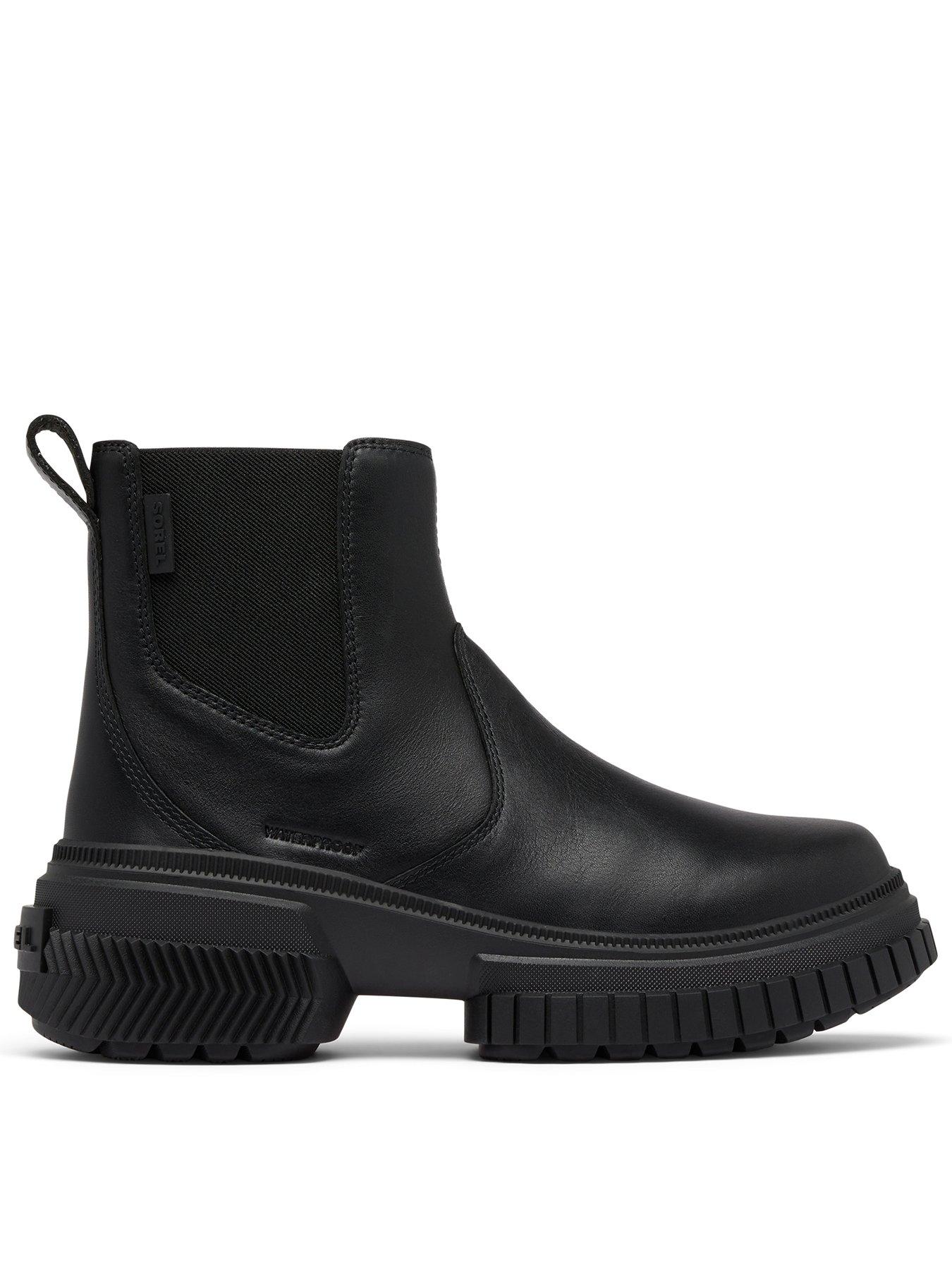 SOREL Womens Ona Ave Chelsea Waterproof Boot - Black