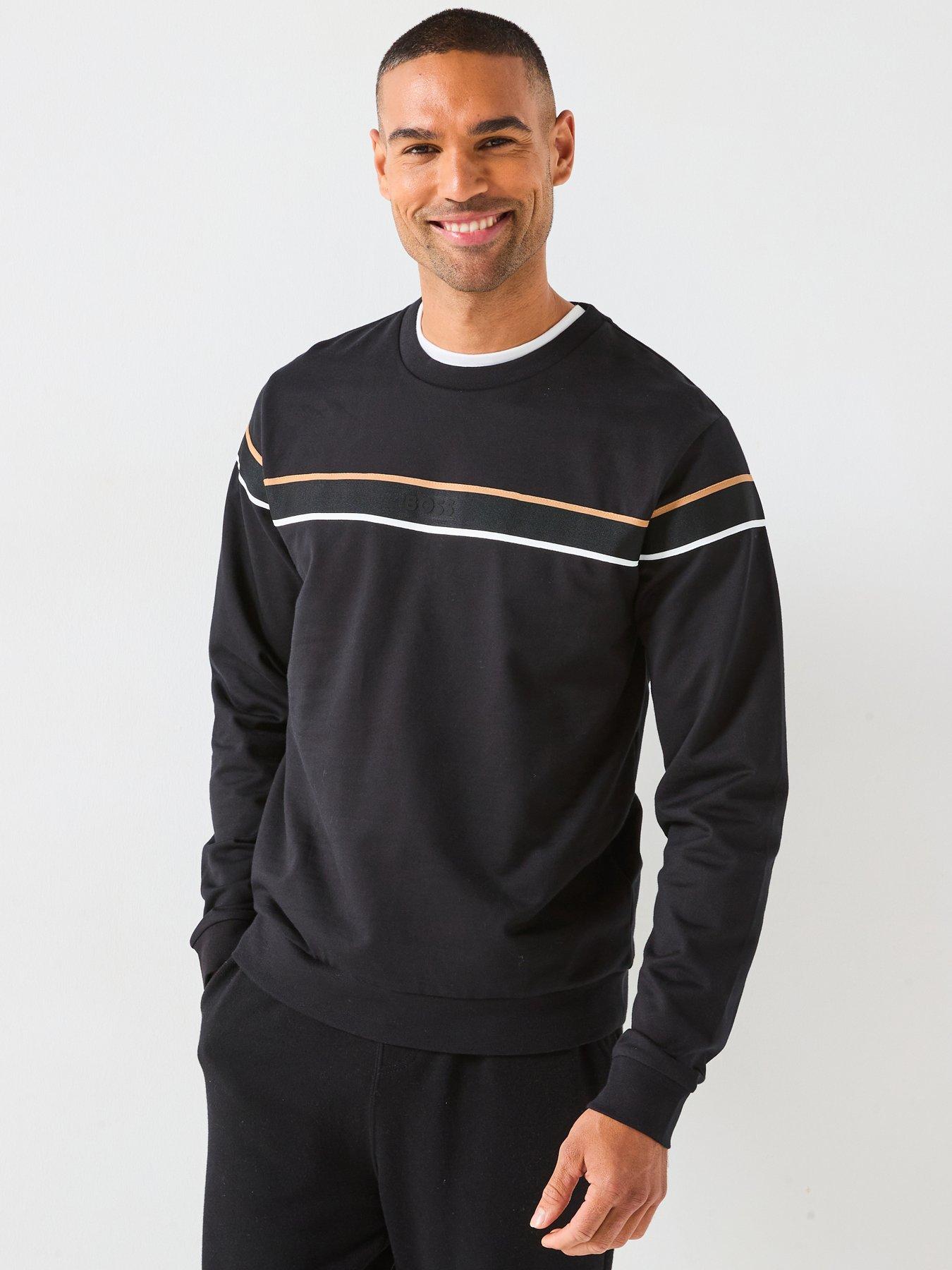 undefined Iconic Chest Tape Loungewear Sweat - Black