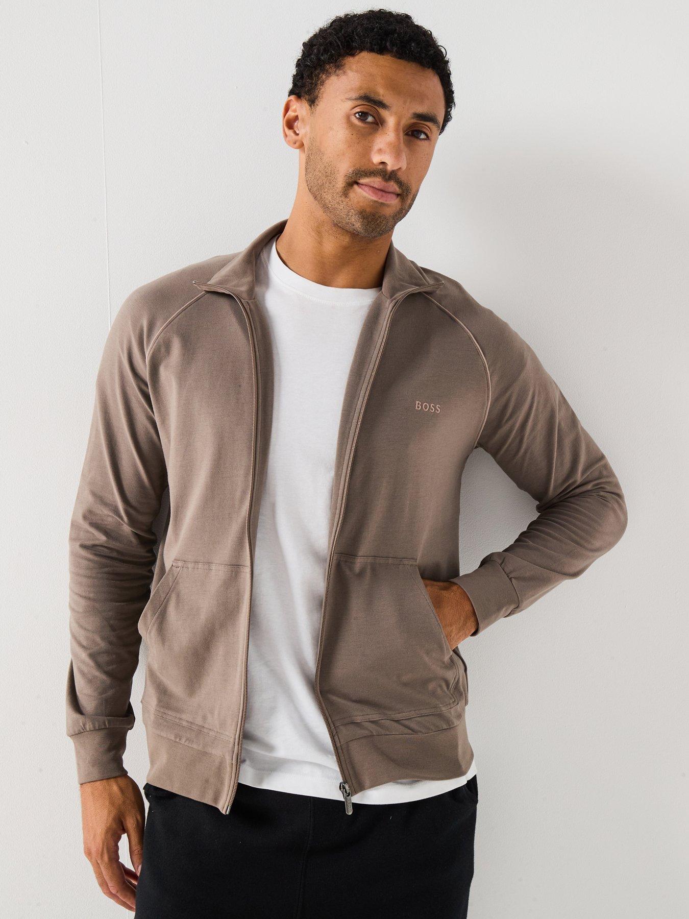undefined Mix  &  Match Loungewear Track Top - Brown
