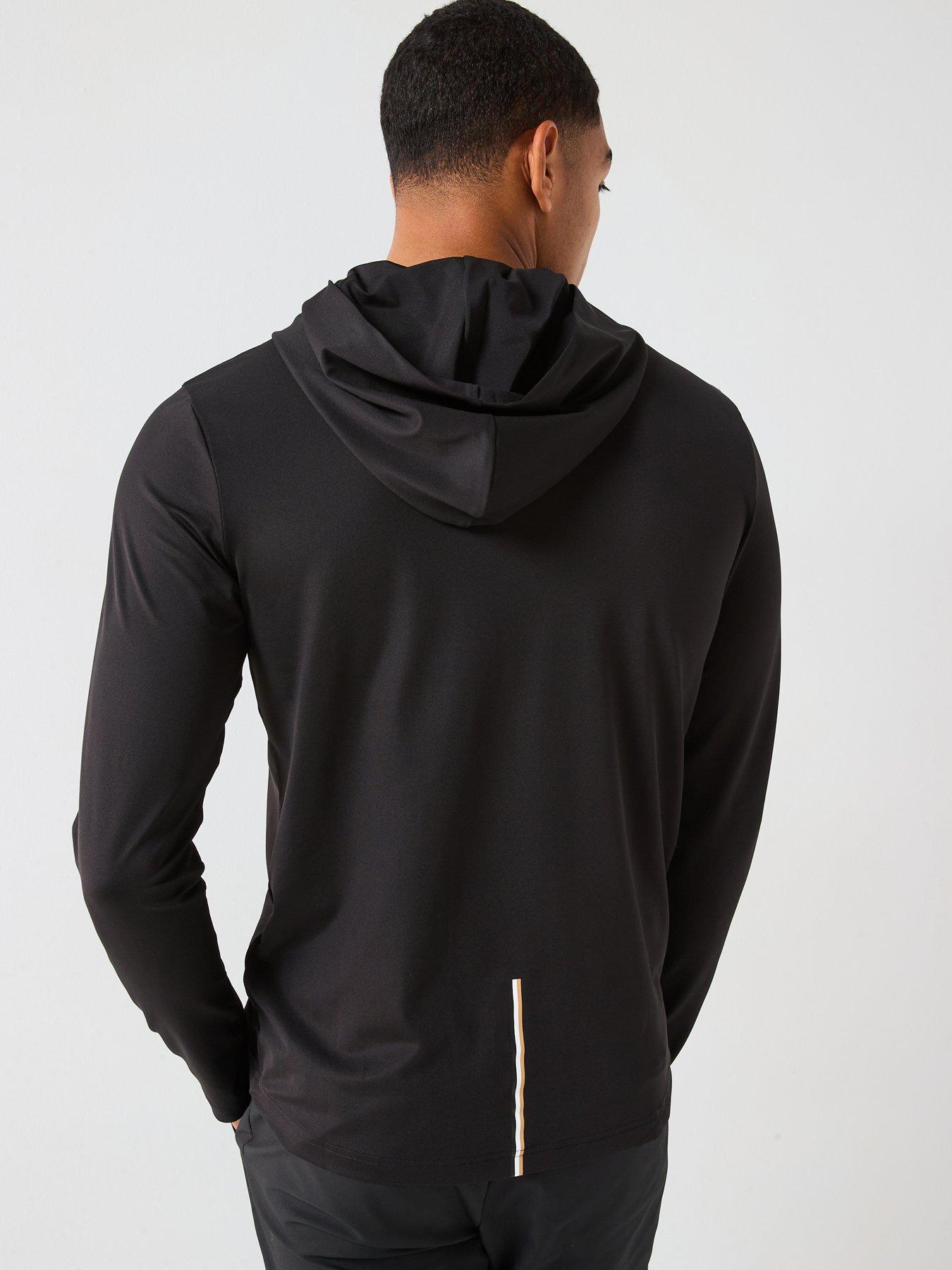 Image 2 of 4 of BOSS Mens Golf Scott Active Hoodie - Black