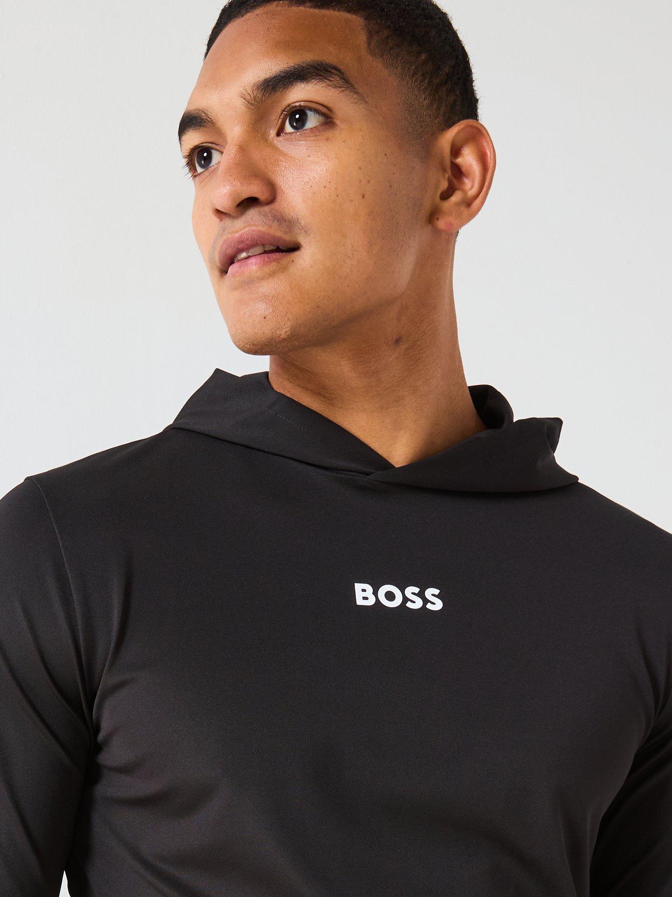Image 4 of 4 of BOSS Mens Golf Scott Active Hoodie - Black